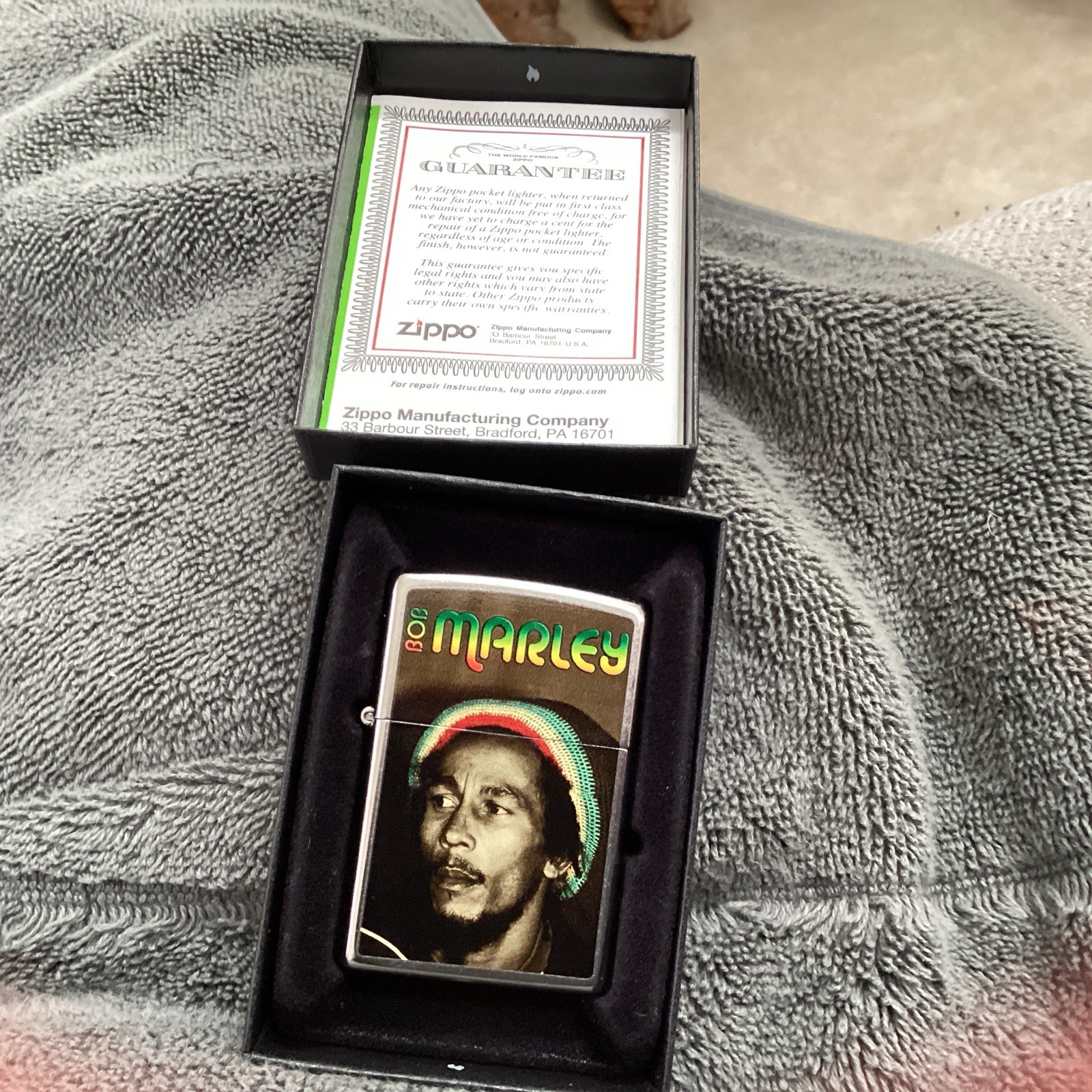 Zippo Bob Marley Portrait Street Chrome Very Clean