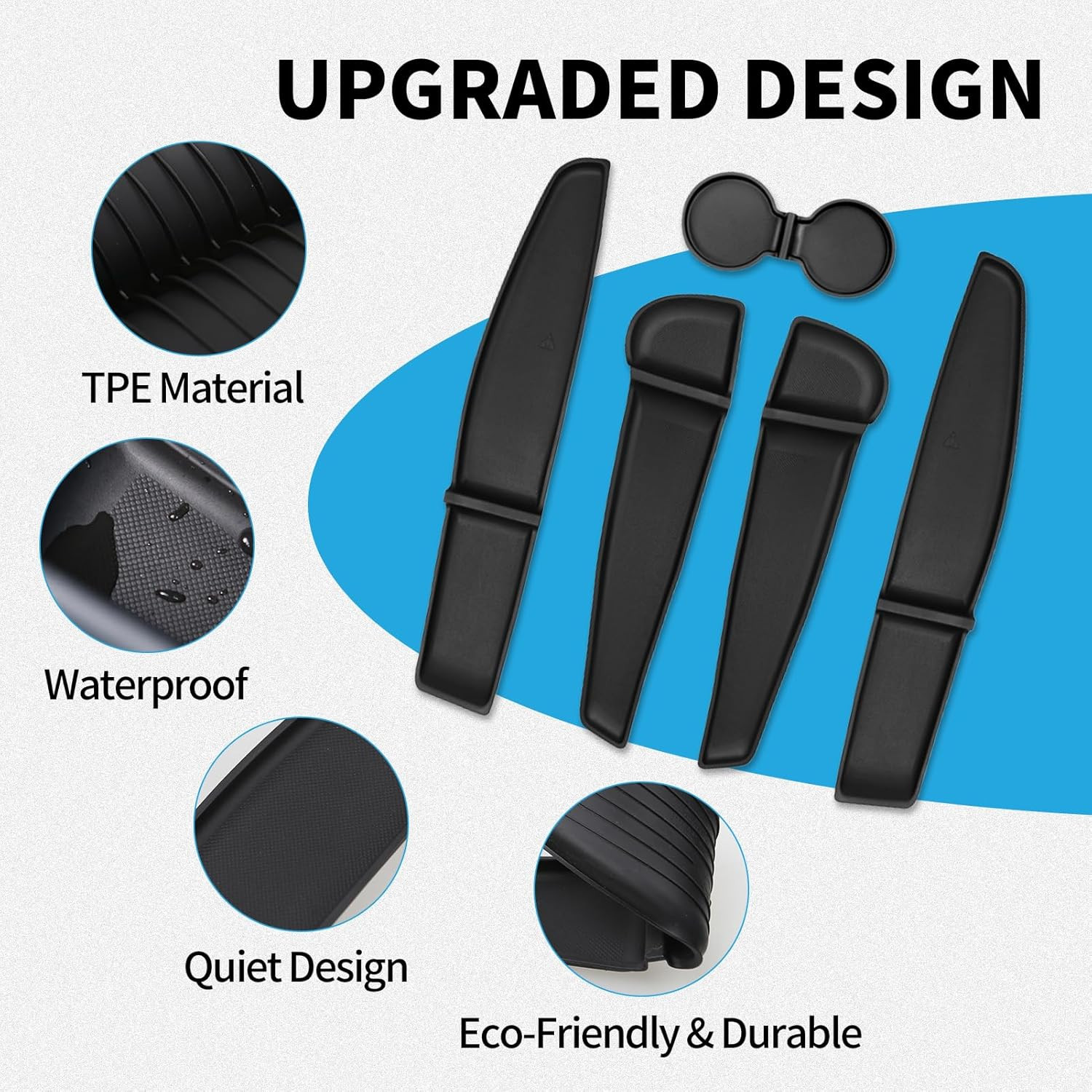 Tesla Model Y Juniper Accessories 2026, 5-Pack Door Side Storage Box & Cup Holde