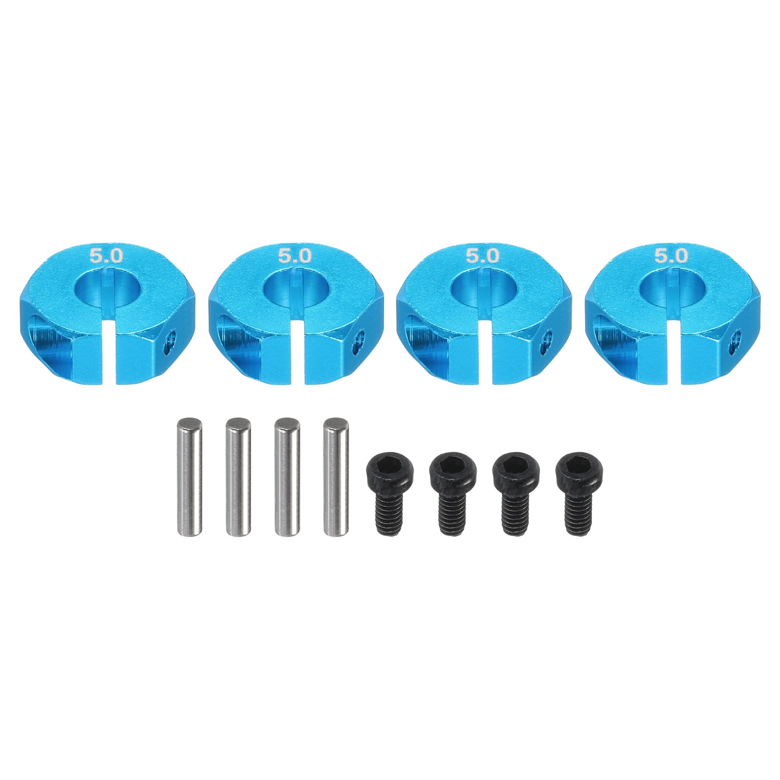 Aluminum 12mm Wheel Hex Hubs Drive Adapters Sky Blue 5mm Thickness for RC Car