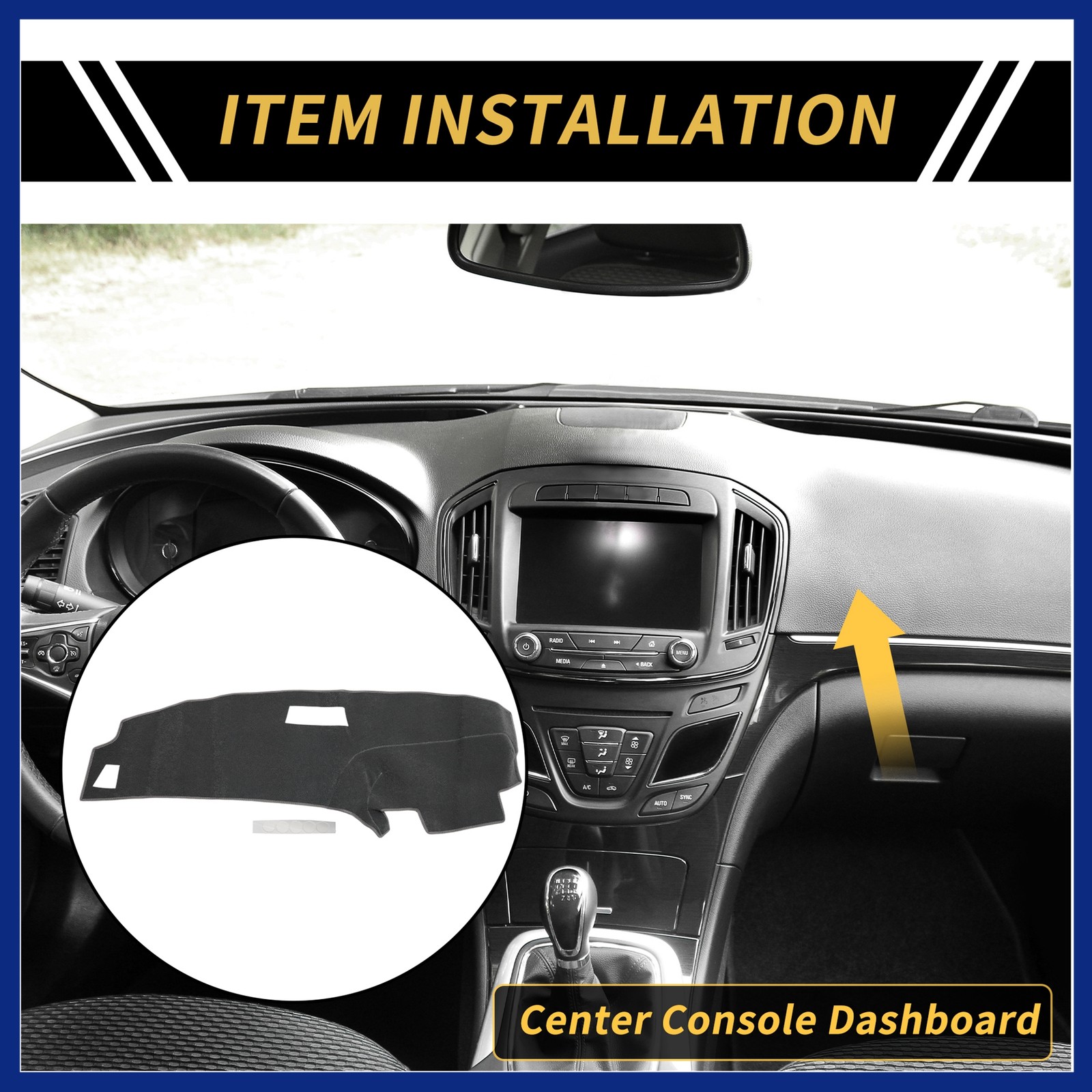 Dash Cover for Ford for Ranger 1989-94 Non-Slip Dash Cover Mat Pad Gray