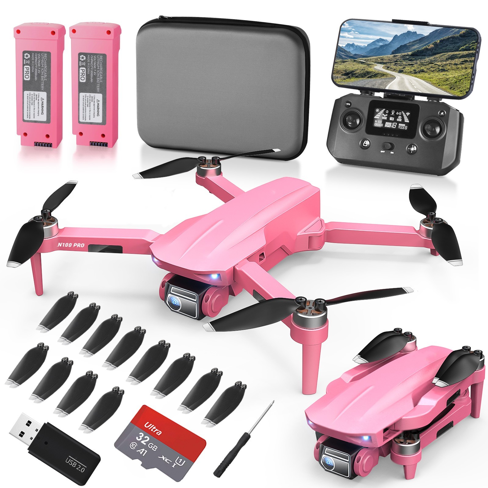 Drone with Camera 4K HD GPS Adult Beginner 5G Transmission Foldable Quadcopter