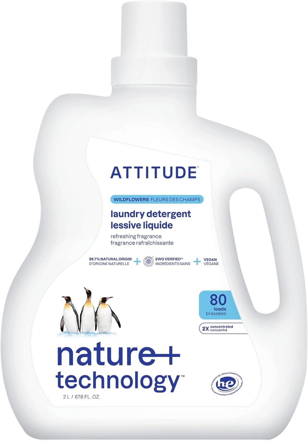 Liquid Laundry Deternt, EWG Verified, HE patible,