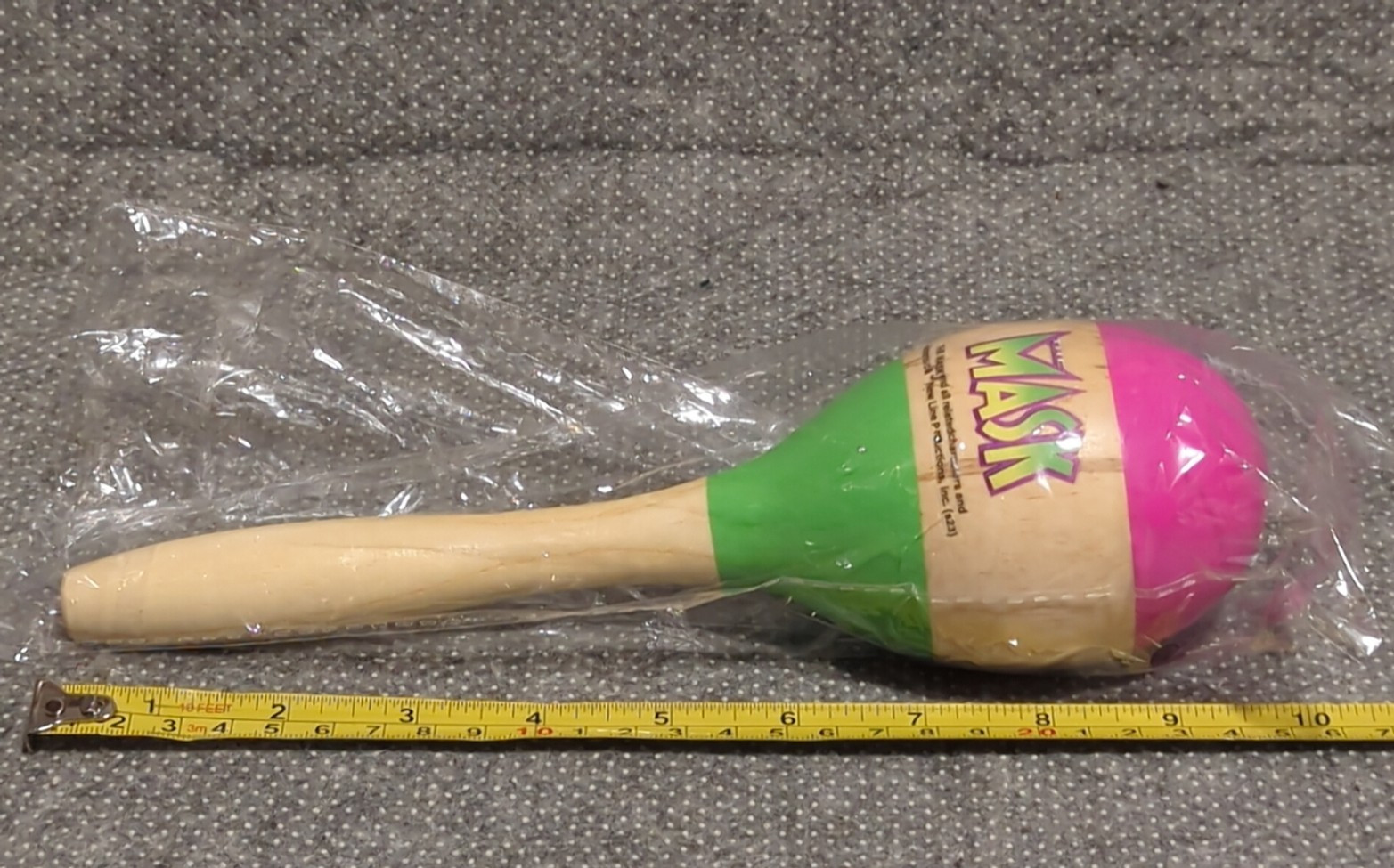 The Mask Movie Promo Wood Wooden Maraca (only one) EVERI Jim Carrey Vintage Rare