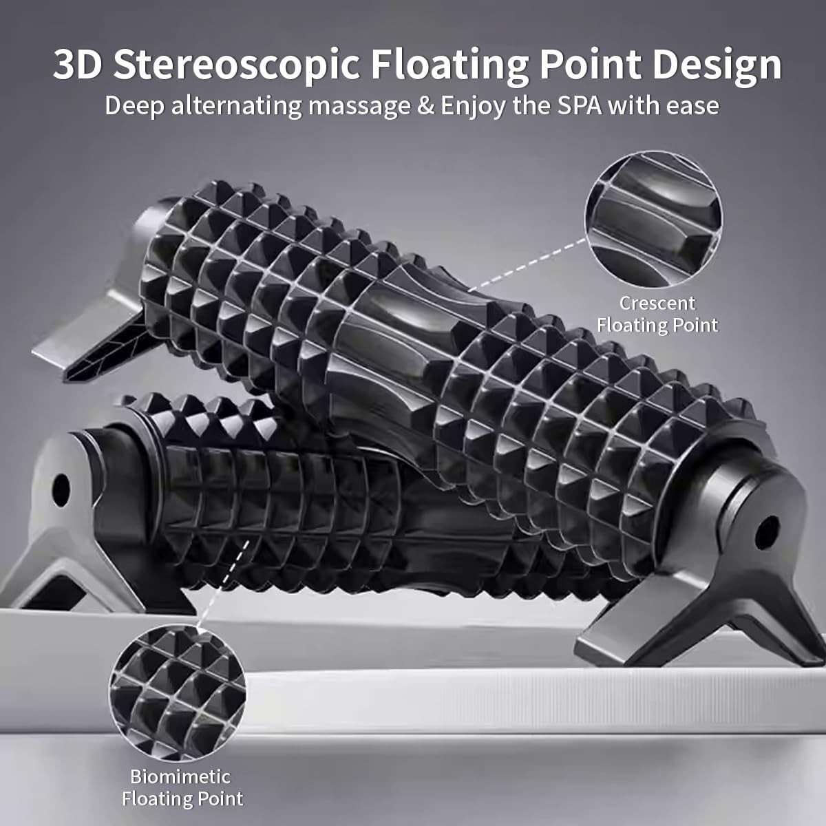 Foam Roller with Stand - Bracket Foam Roller for Back Pain, 21 inch Trigger P...