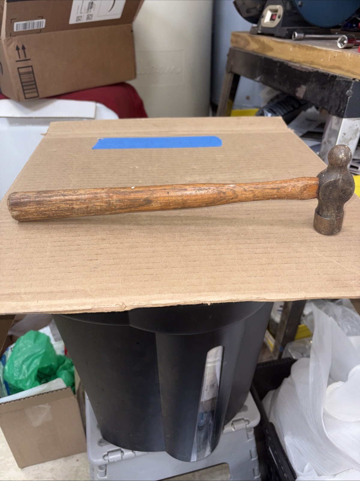 Vintage Ball Peen hammer TRW  12 oz 13.25" Length Rare Model 74303 Total 15.6oz.