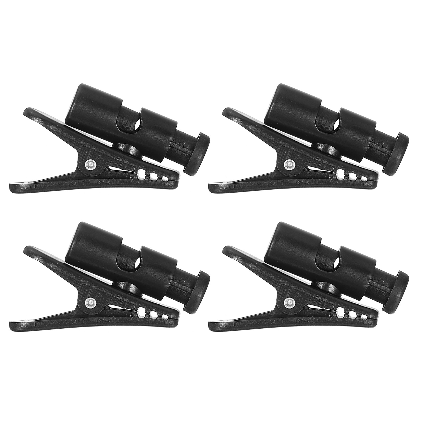 4pcs Headphone Wire Clips 1.42" Length Small Headset Cable Clamp, Black