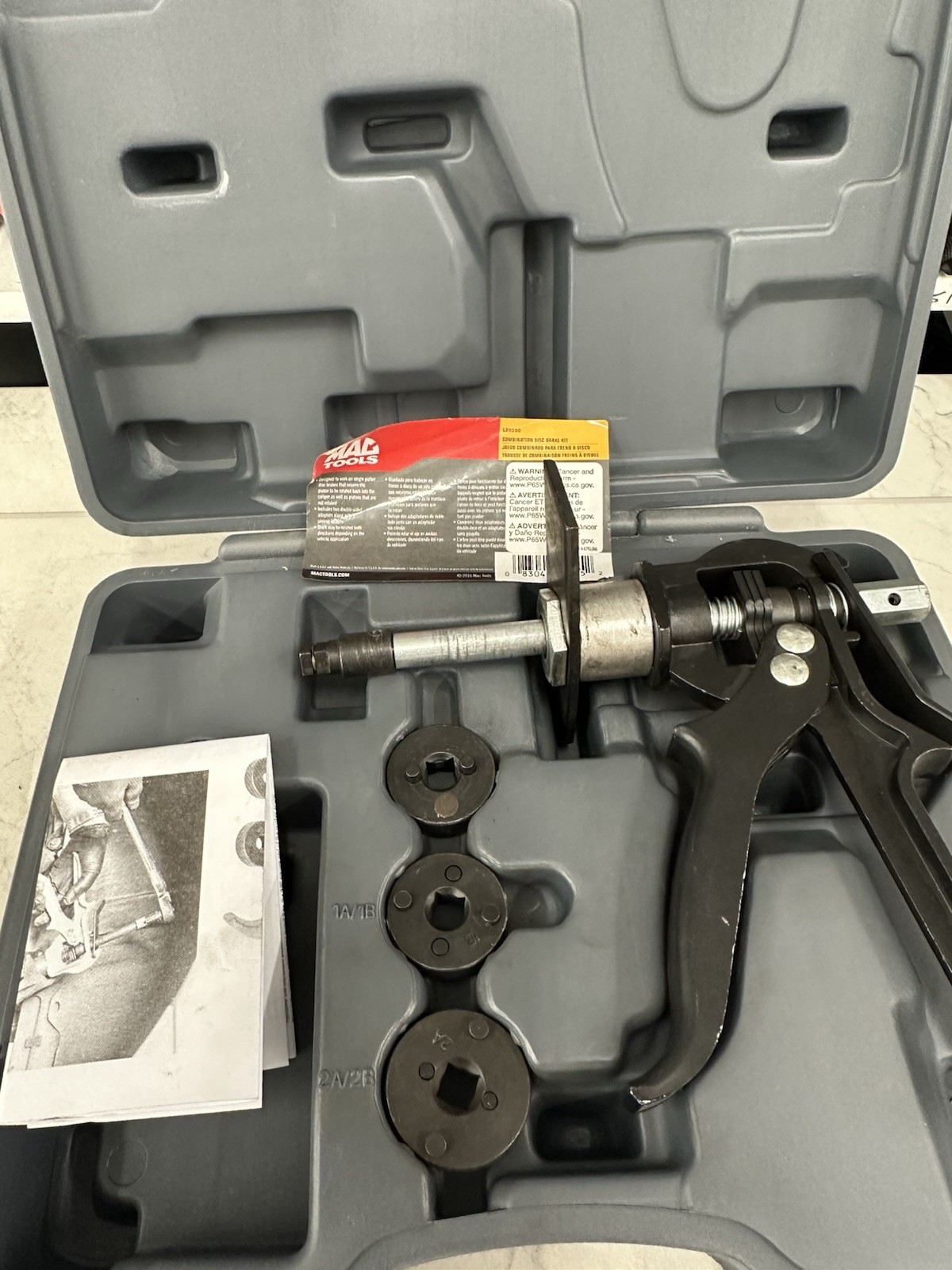 MAC TOOLS BRAKE CALIPER TOOL IN GREY CASE