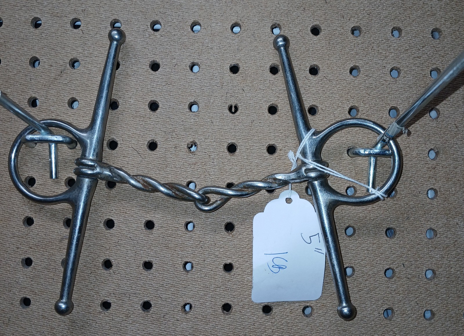 Used Full Cheek Twisted wire Snaffle english horse Bit 5” training,trail
