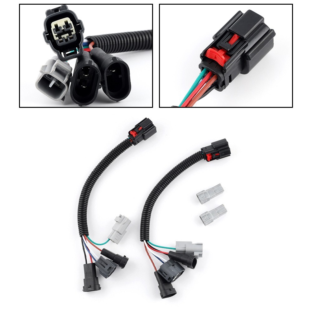 Stable Brightness No Flickering LED Headlight Conversion Connector Adapter Set