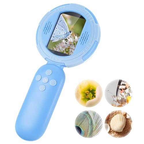 Handheld Microscope for Kids, Mini Digital Microscope for Kids with 2'' Inch...