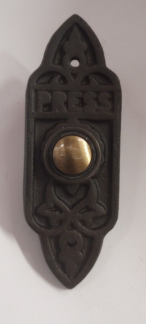 Victorian Press Classic Style Doorbell Button Solid Brass Waterglass Studios ORB