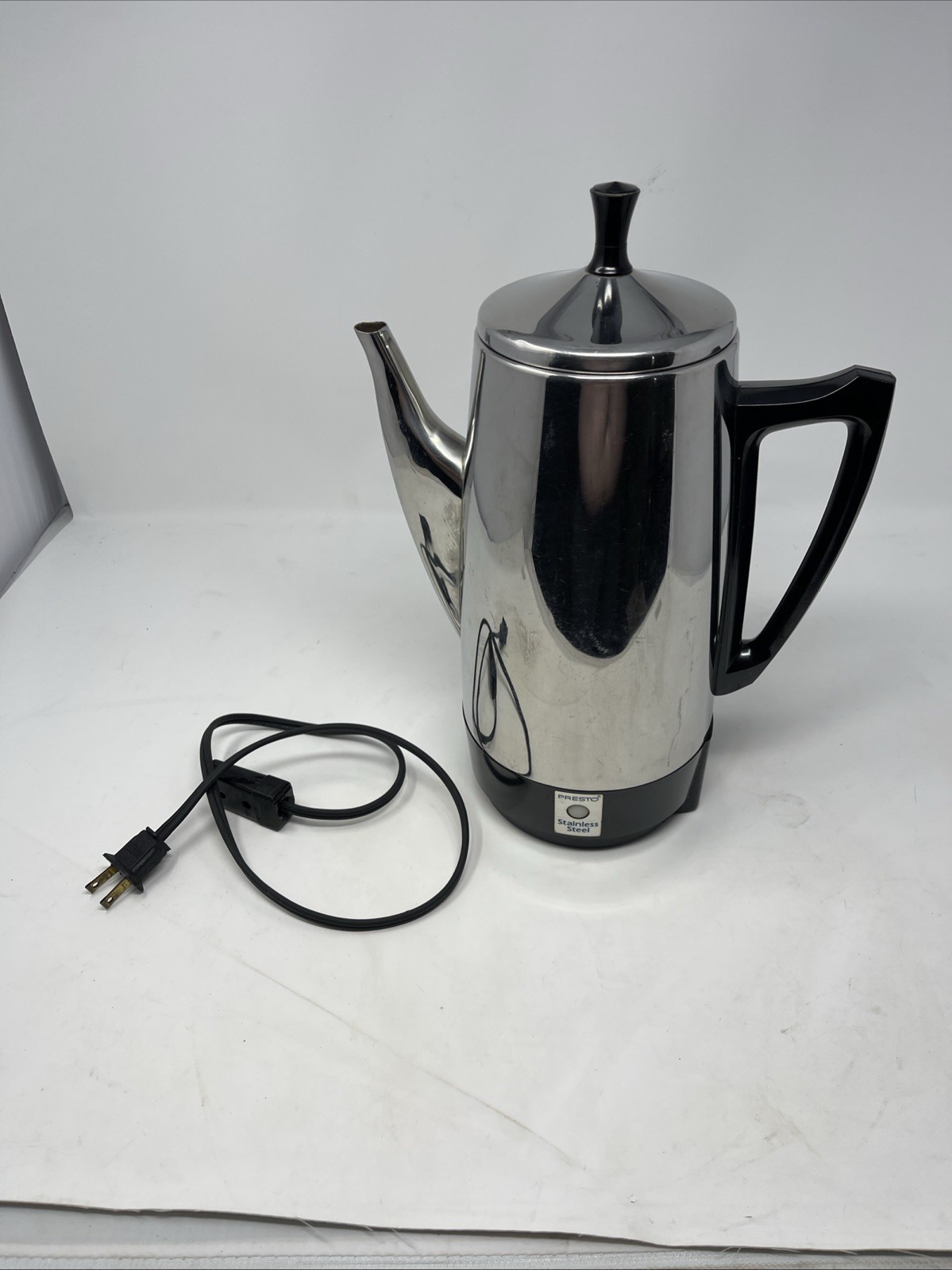 *Vintage *Presto 12 Cup Stainless Steel Coffee Percolator *Model #0281104 *MCM