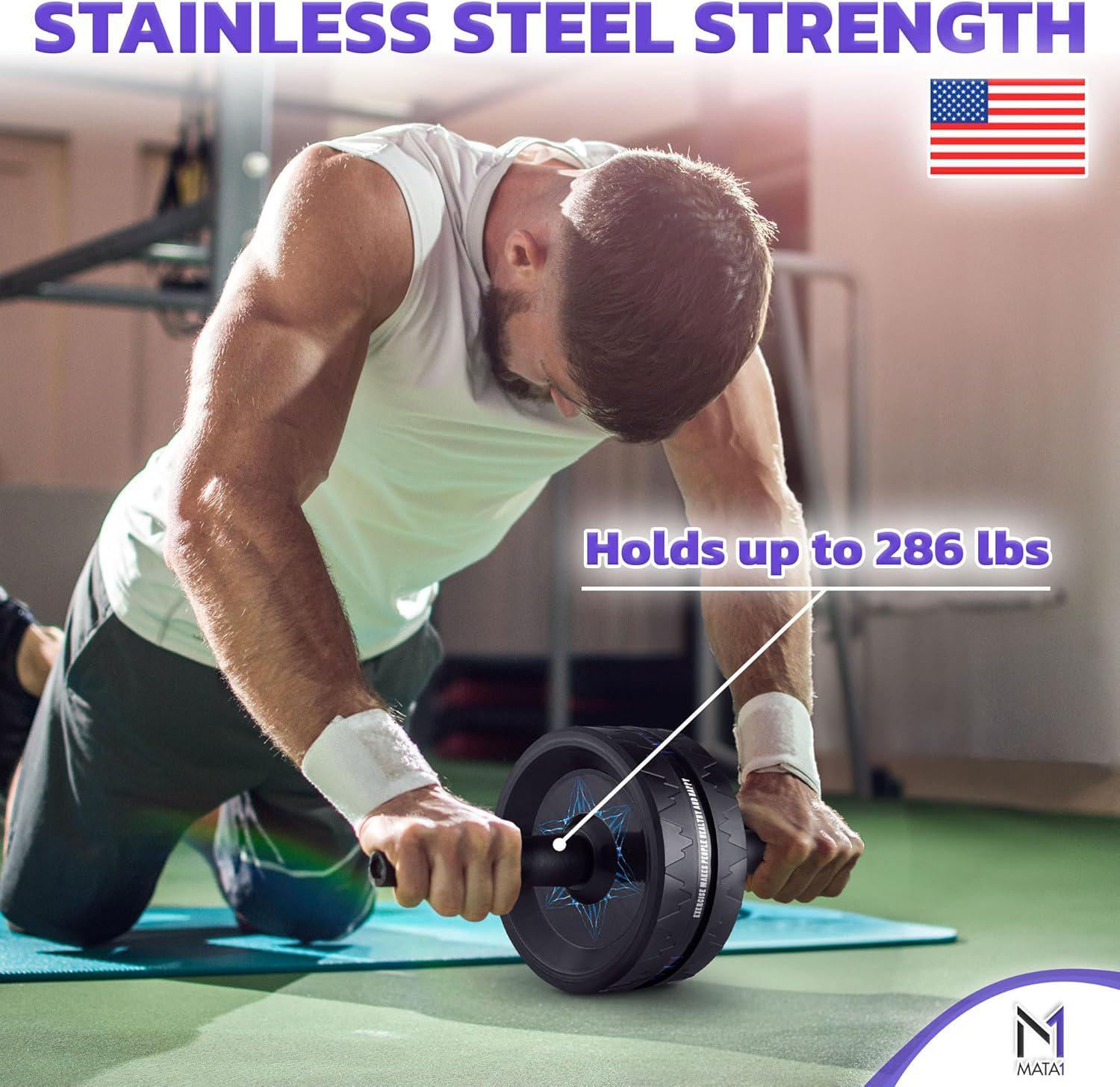 Ab Roller Wheel, Abs Workout Machine, Perfect For Core And Abdominal Strength