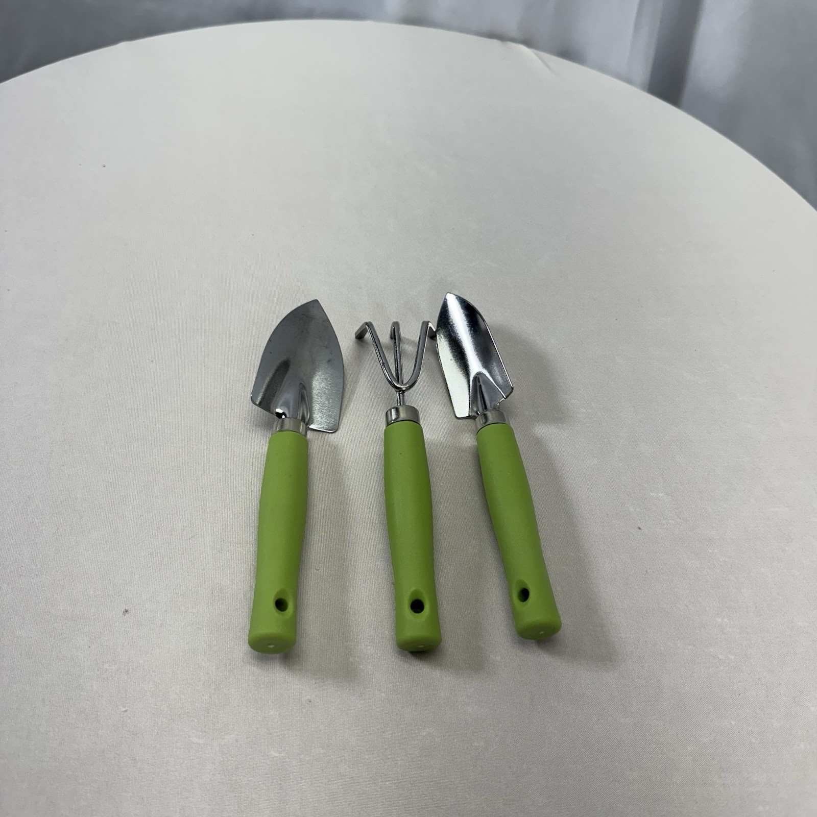 Mini Kids Garden Tool Set for Toddler with Trowel, Cultivator, Green