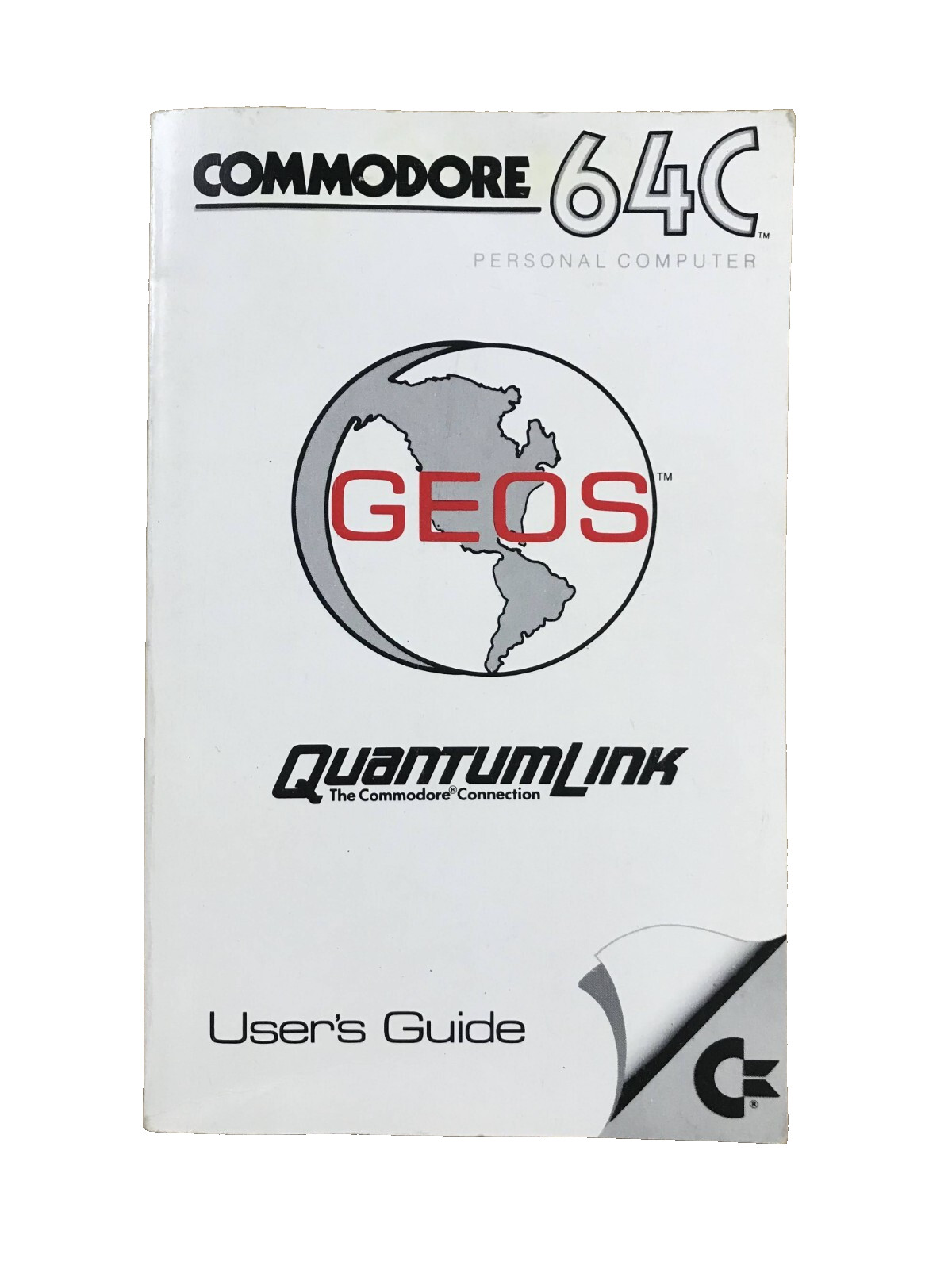Vintage Commodore 64C GEOS QuantumLink Personal Computer OS User's Guide