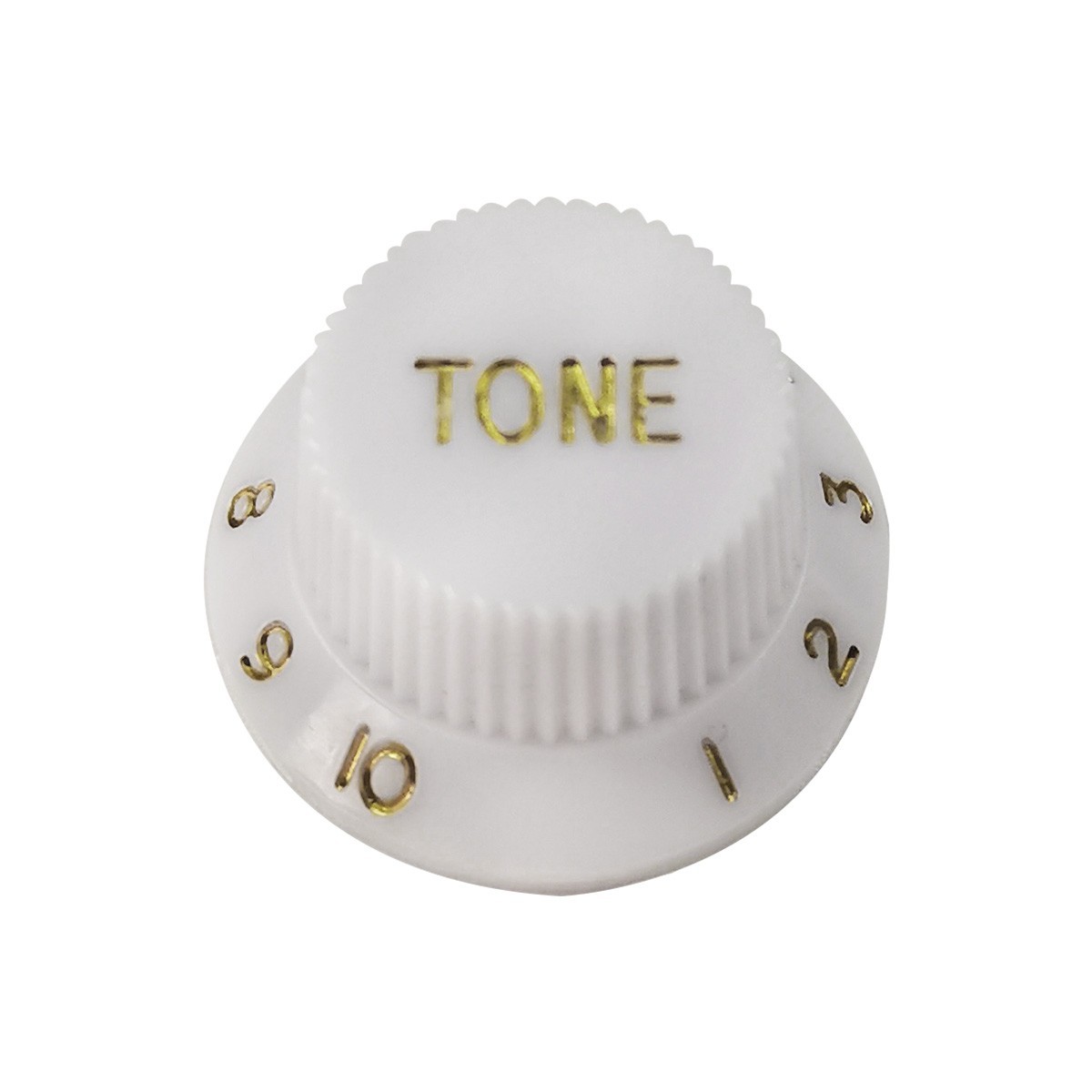Sets of White 100 Volume & 100 Tone Knobs FD ST Style Guitar Knobs Plastic