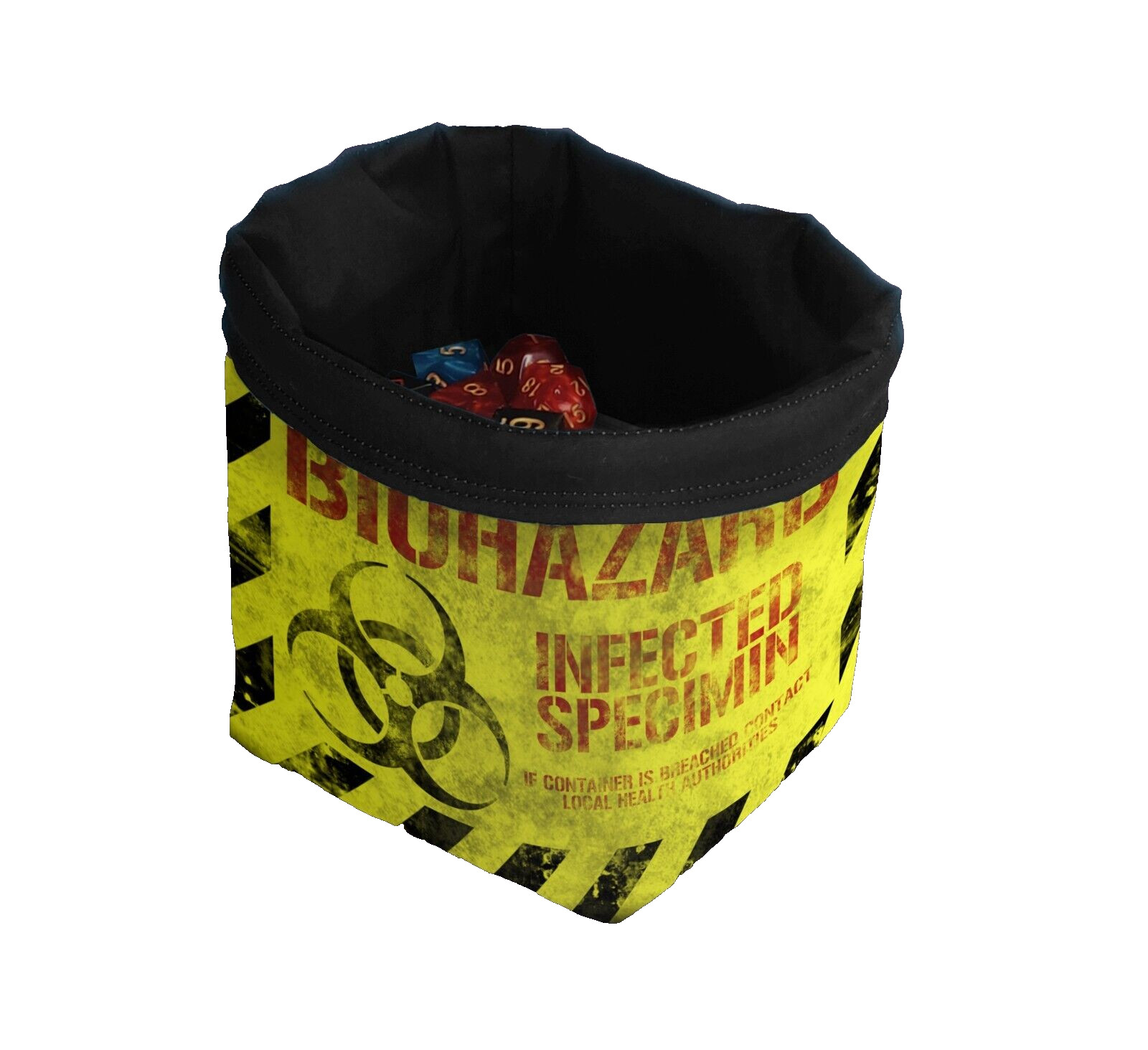 Biohazard Dice Bag, Zombie Dice Pouch, Treasure Nest Bag, Dnd Bag of Holding