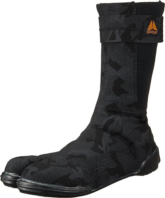 Japanese Ninja Tabi Boots Sokaido Safety Shoes Black Camouflage Tabi JP 29 US 11