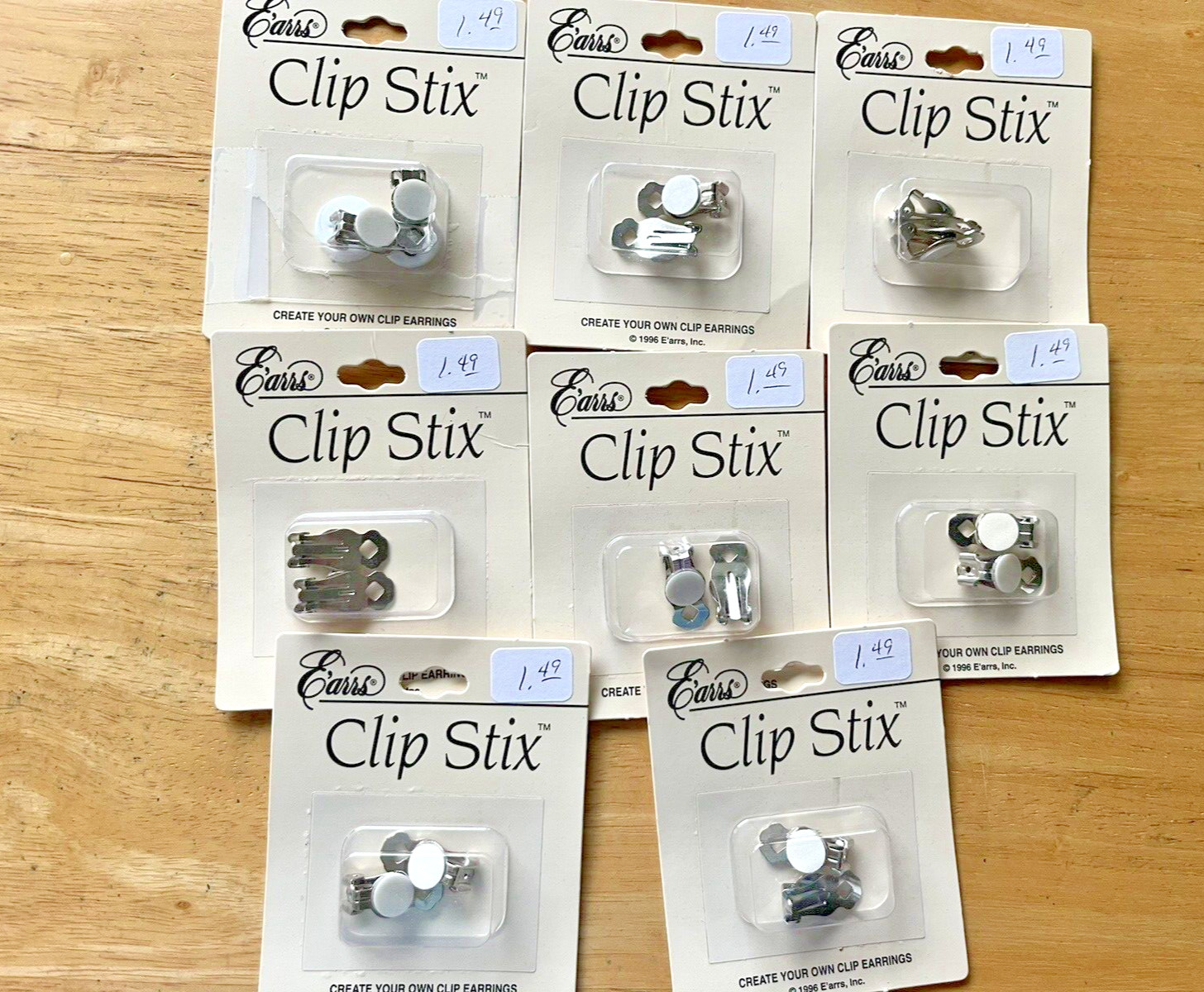 Jewelry Making Earring Converters Lot 8 Converts Pierced Into Clip On Earrings