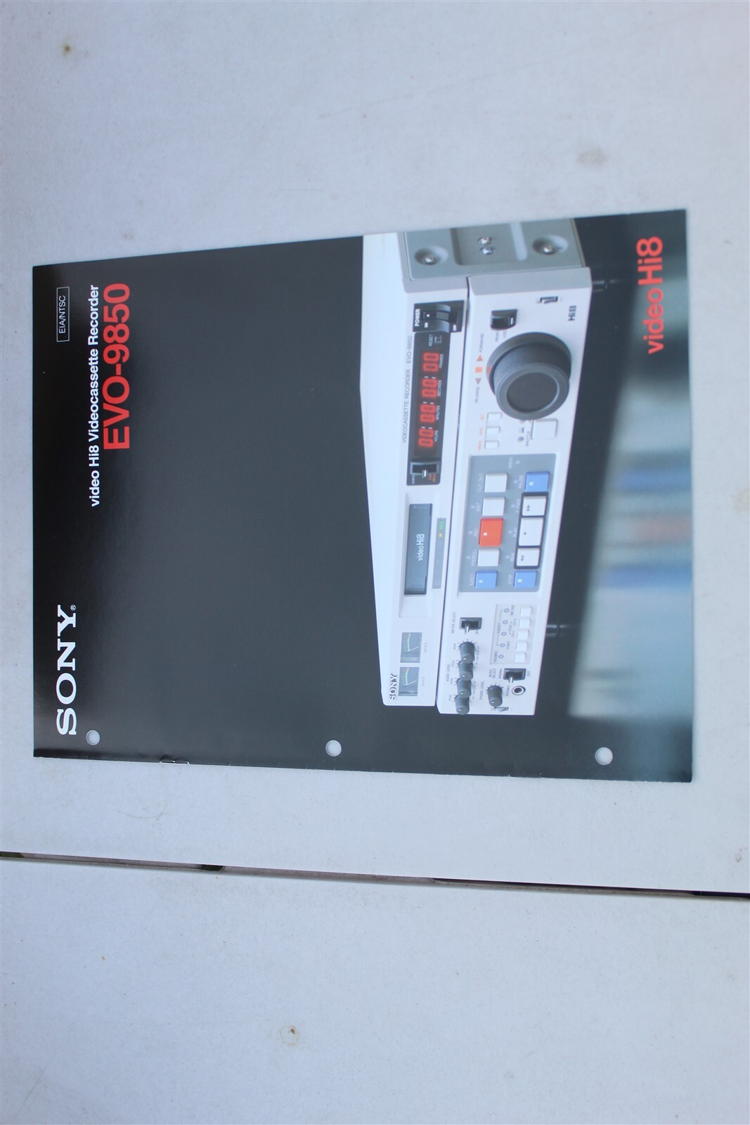 SONY EVO / EVW CAMCORDERS/ PLAYERS 8 BROCHURE PACK - SPECIFICATION SHEET 1994