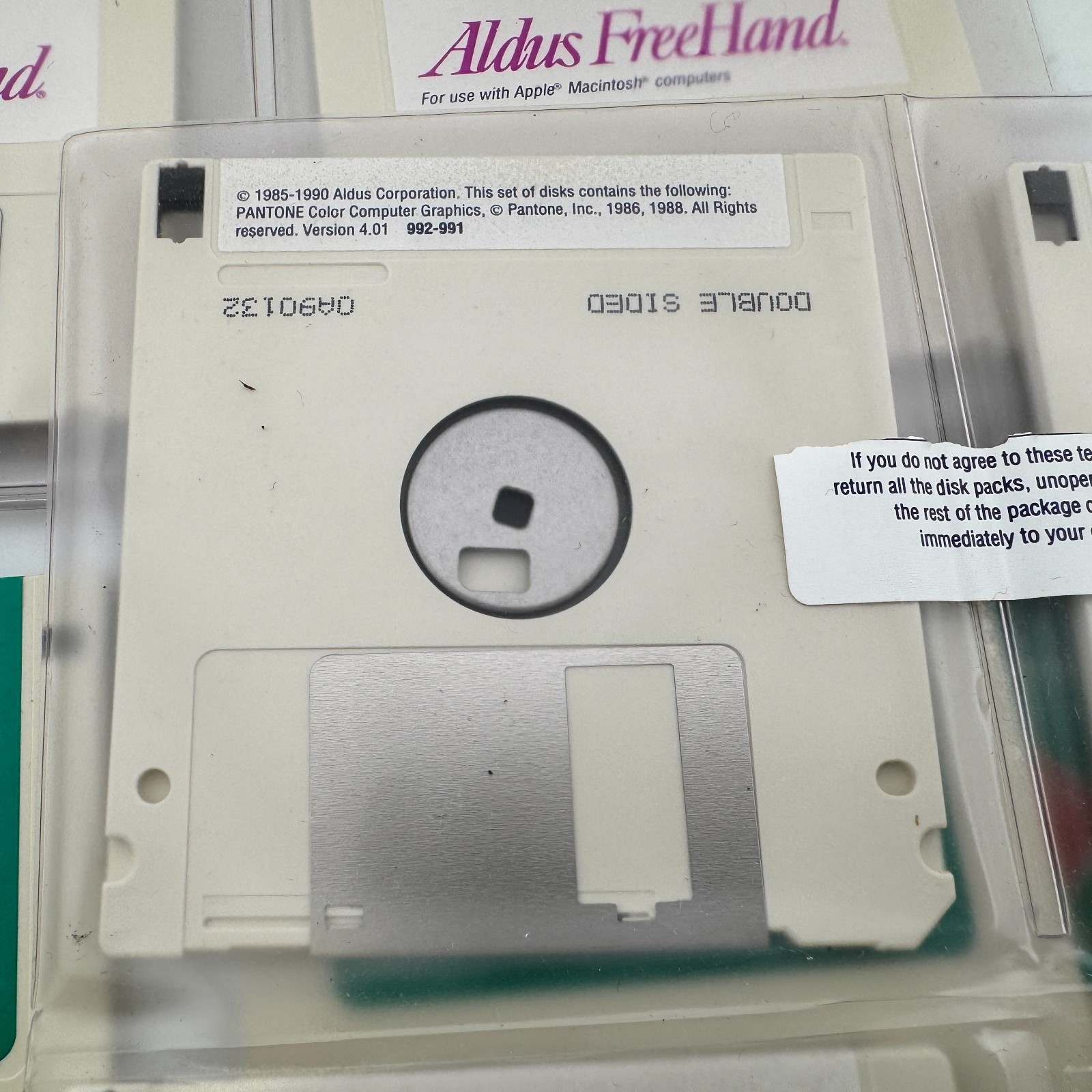 Vintage Apple Macintosh Software 3.5" Floppy Disks Aldus Freehand Pagemaker