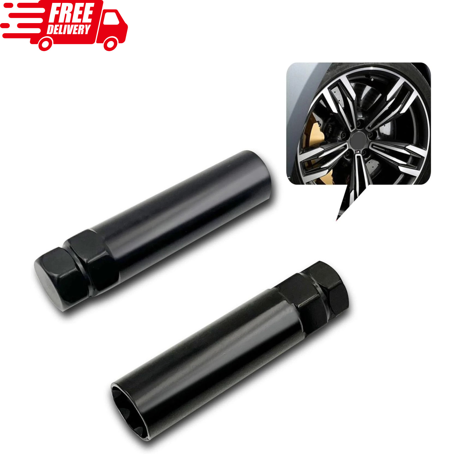 6 & 7 Spline Lug Nut Socket Key Tool - Aftermarket Wheel Lock Tool Kit