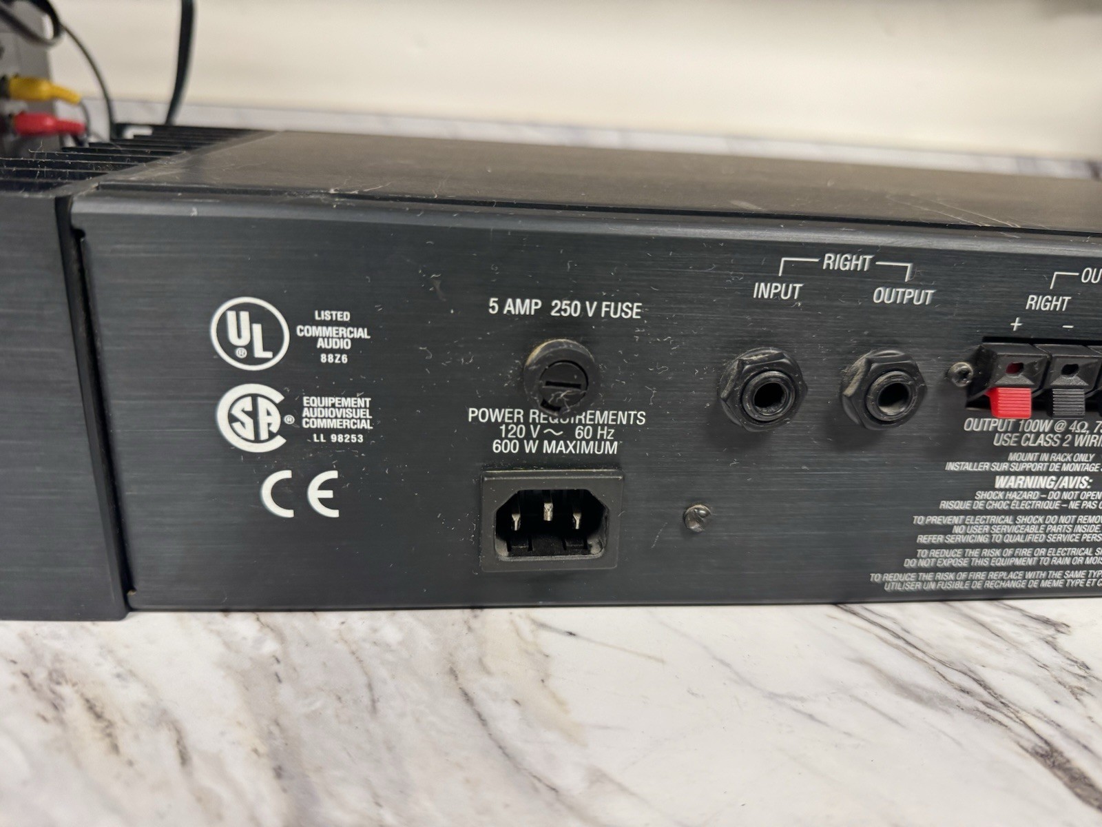 Alesis RA-100 Reference Amplifier Power Amp Works And Sounds Good