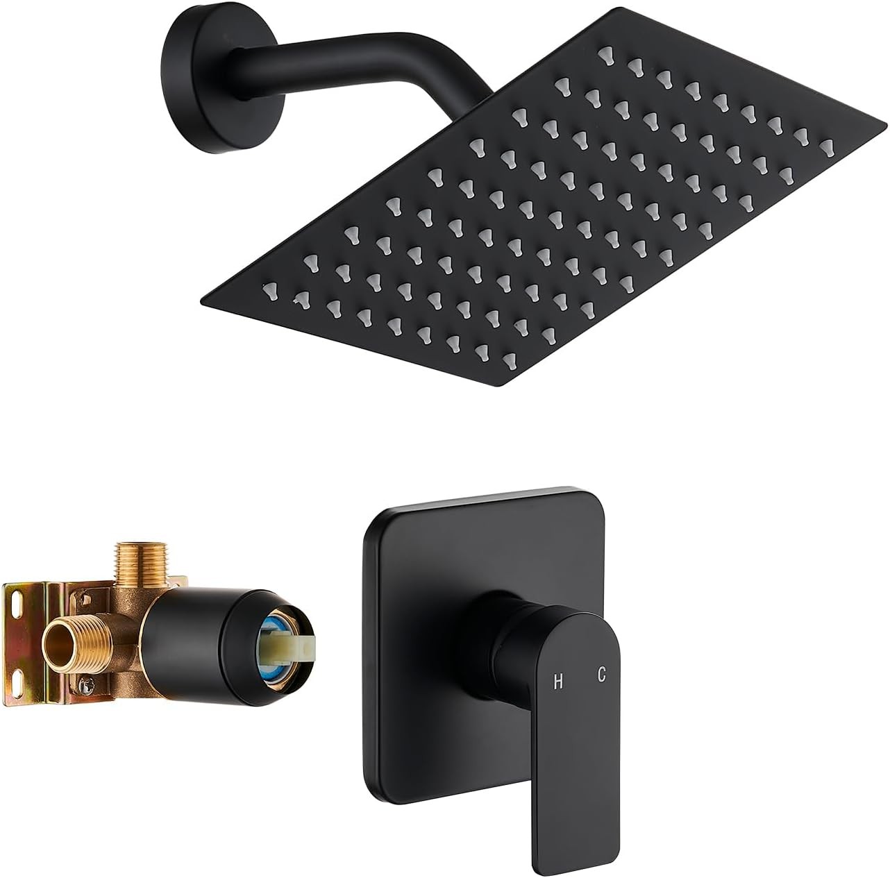 Bla Shower Faucet Single Funct Trim Kit with Rough-in Vae Set Bath