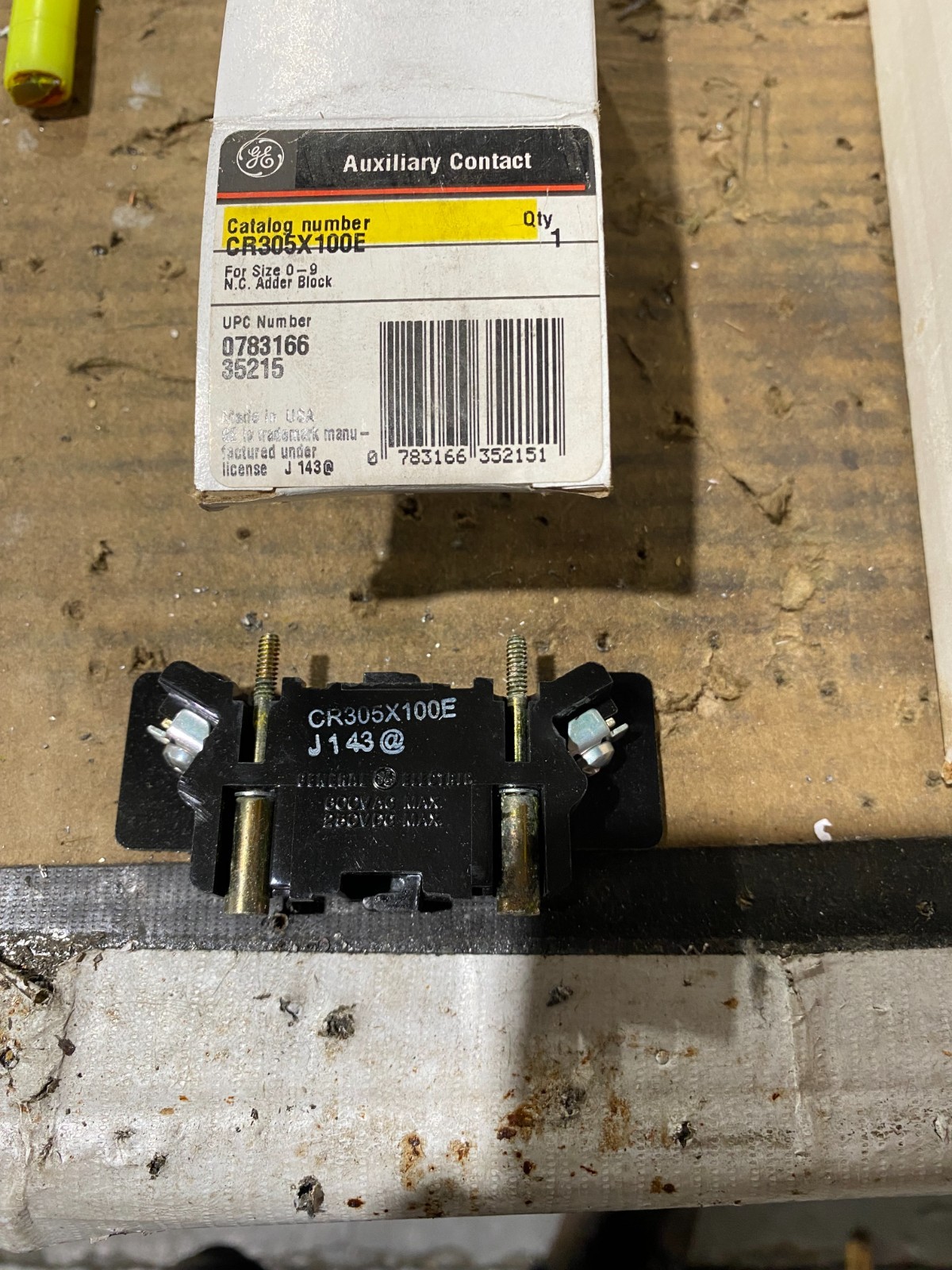 GENERAL ELECTRIC,CR305X100E,AUXILIARY CONTACT BLOCK