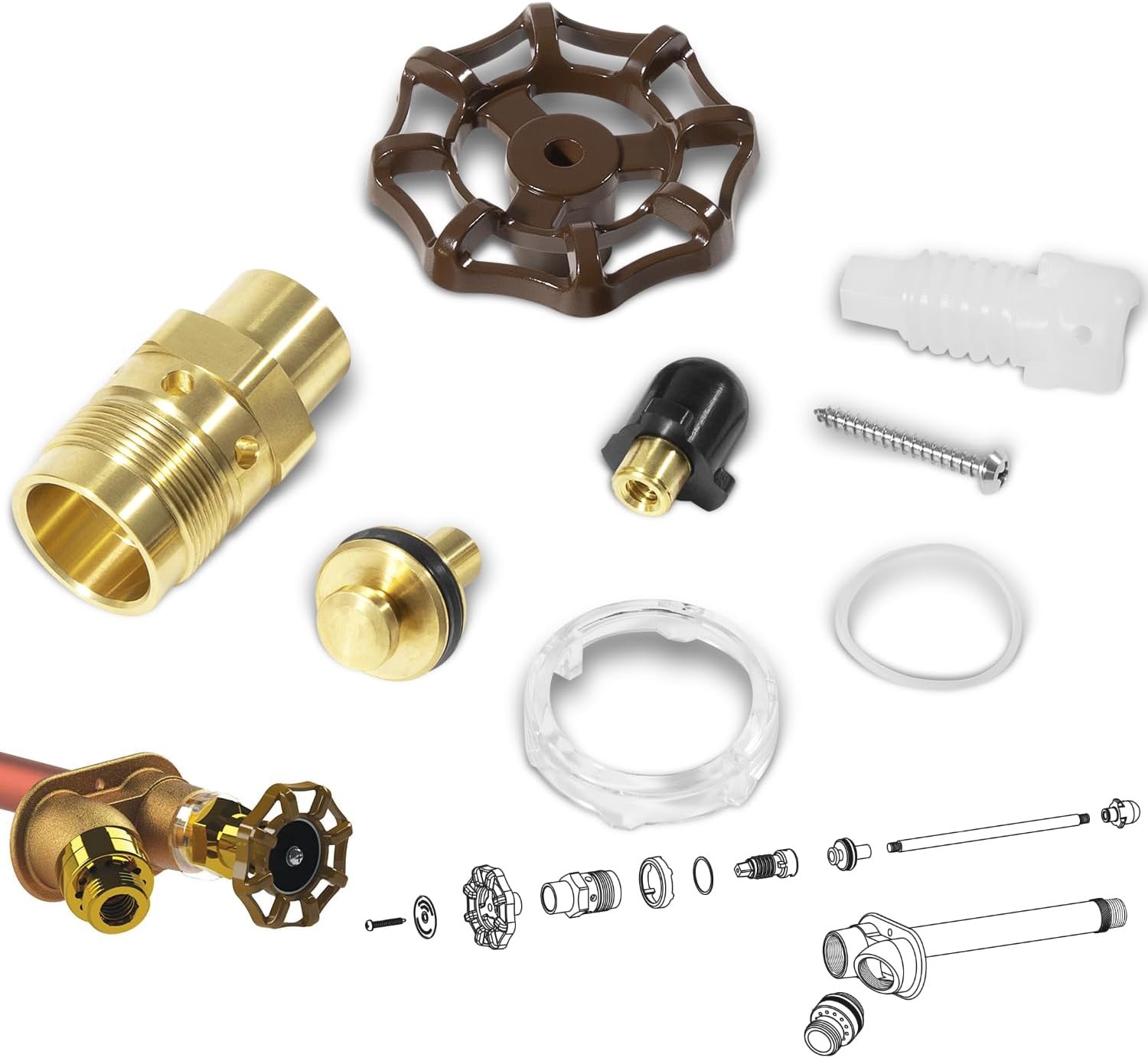 RK-25 Repair Kit for Woodford 20 25 27 Faucet Outdoor Wall Faucet Repair Kit