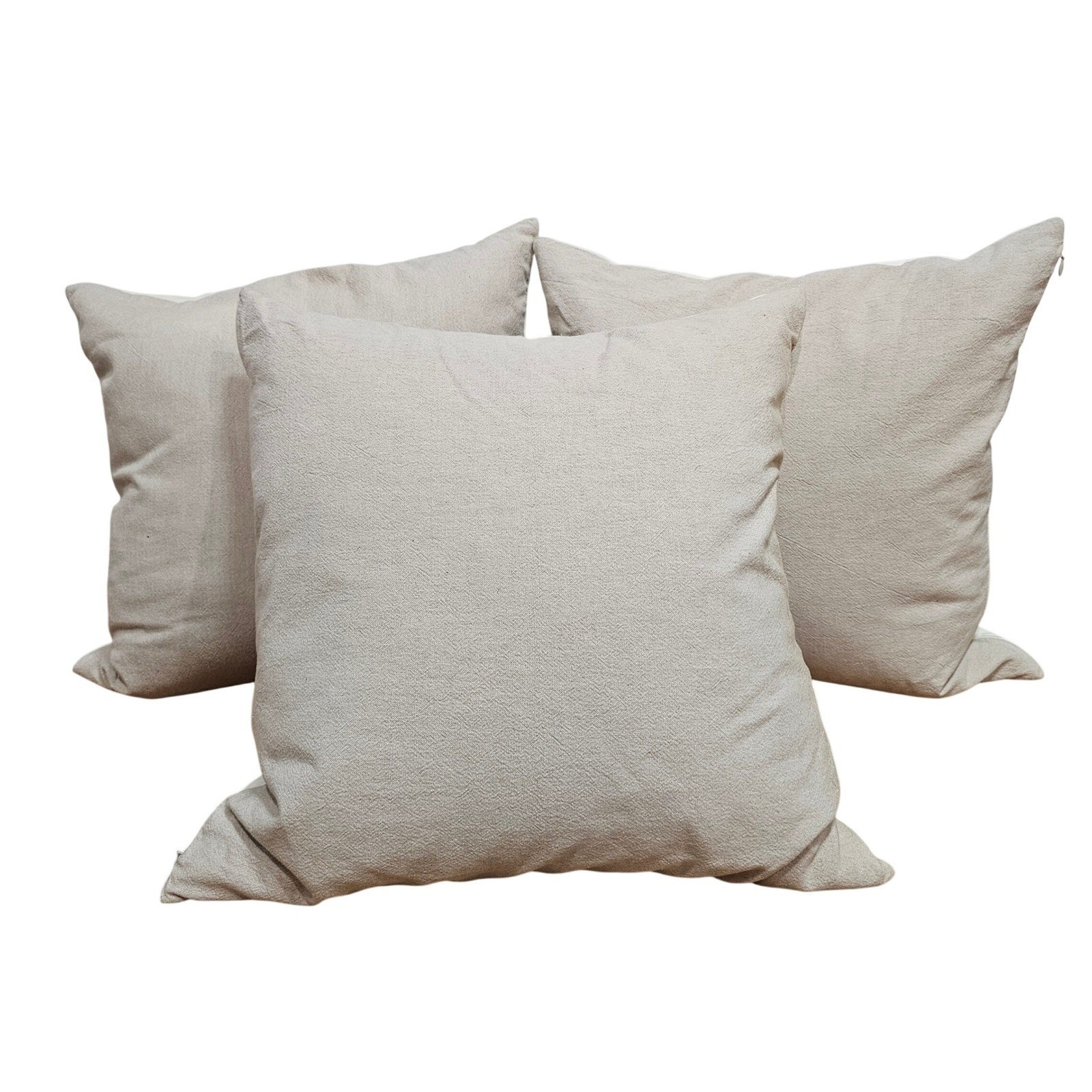 Pottery Barn Embroidered Throw Pillow w/ Insert 20x20 Linen Feather - Per Pillow