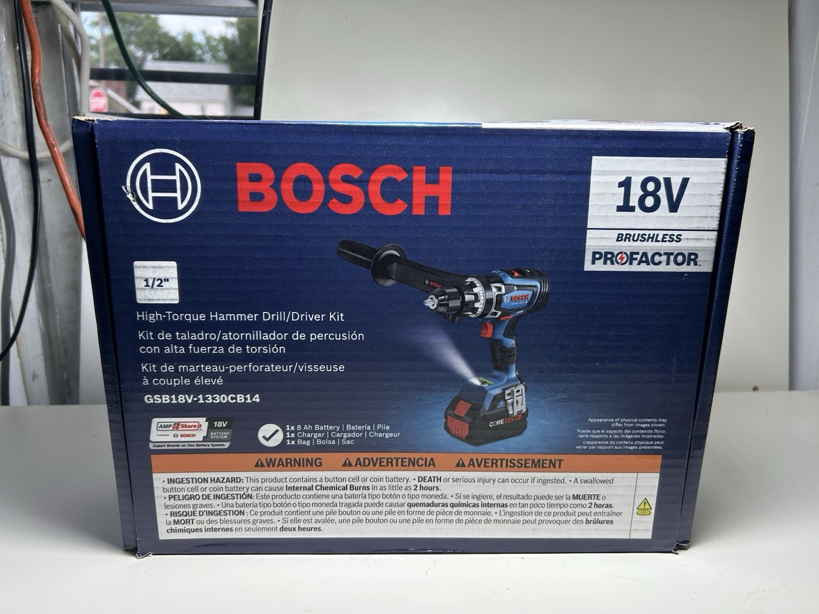 NEW Bosch PROFACTOR 18 Volt Cordless Connected Ready 1/2 Hammer Drill Kit