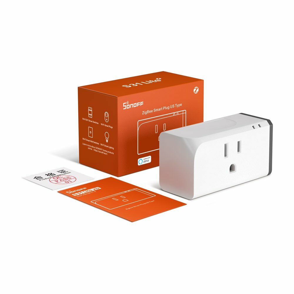 2Pack SONOFF Zigbee Smart Socket Plug APP Voice Remote Control Switches S31 Lite