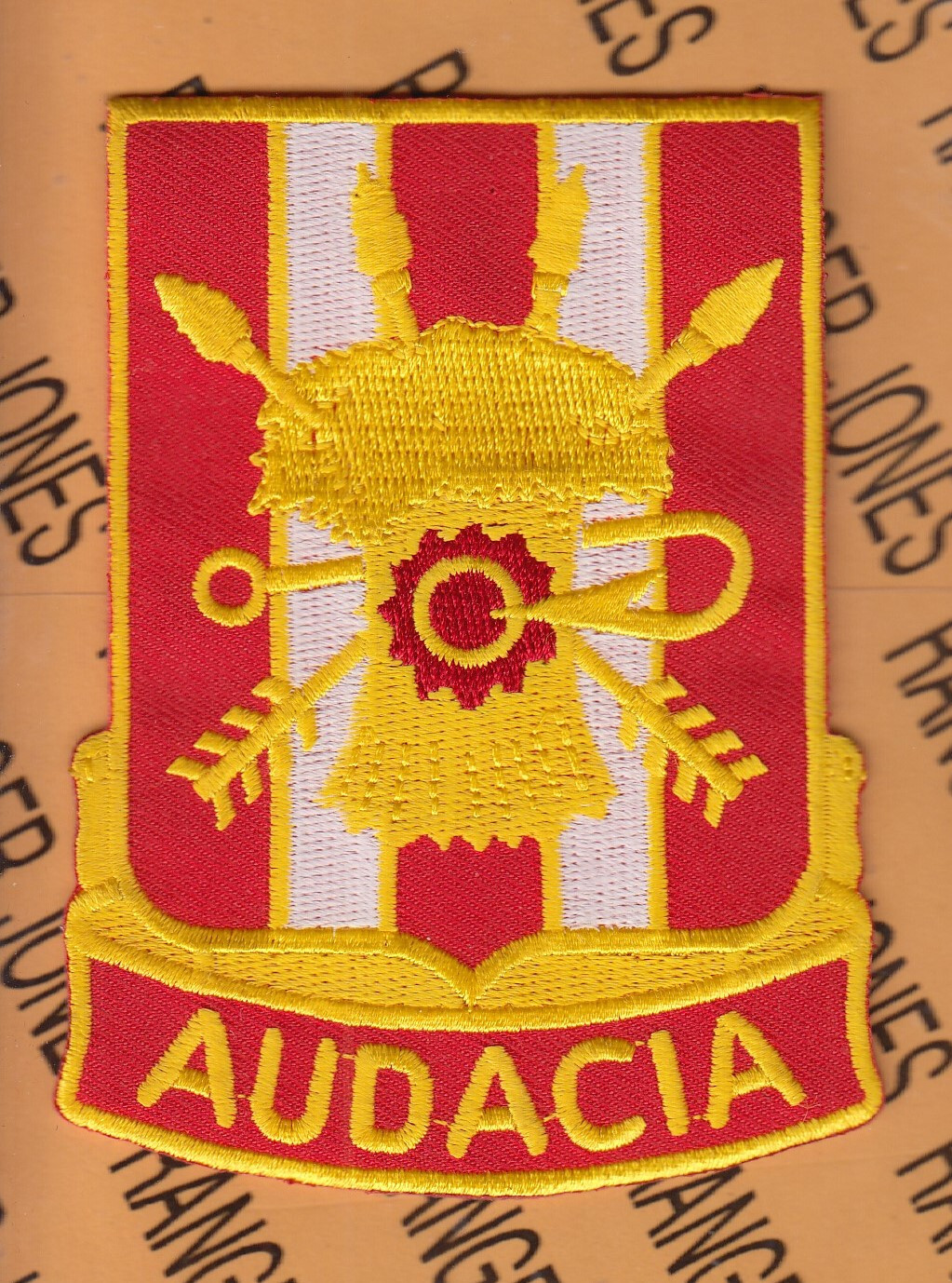 US Army 4th Air Defense Artillery Regt Airborne ~4" pocket patch c/e