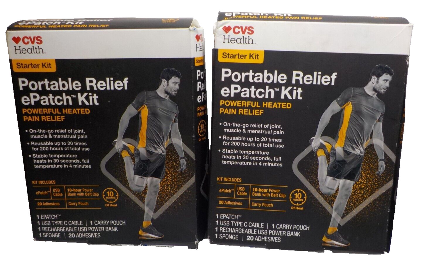 2 boxes CVS Health- Portable Relief ePatch Starter Kit + Portable Relief ePatch