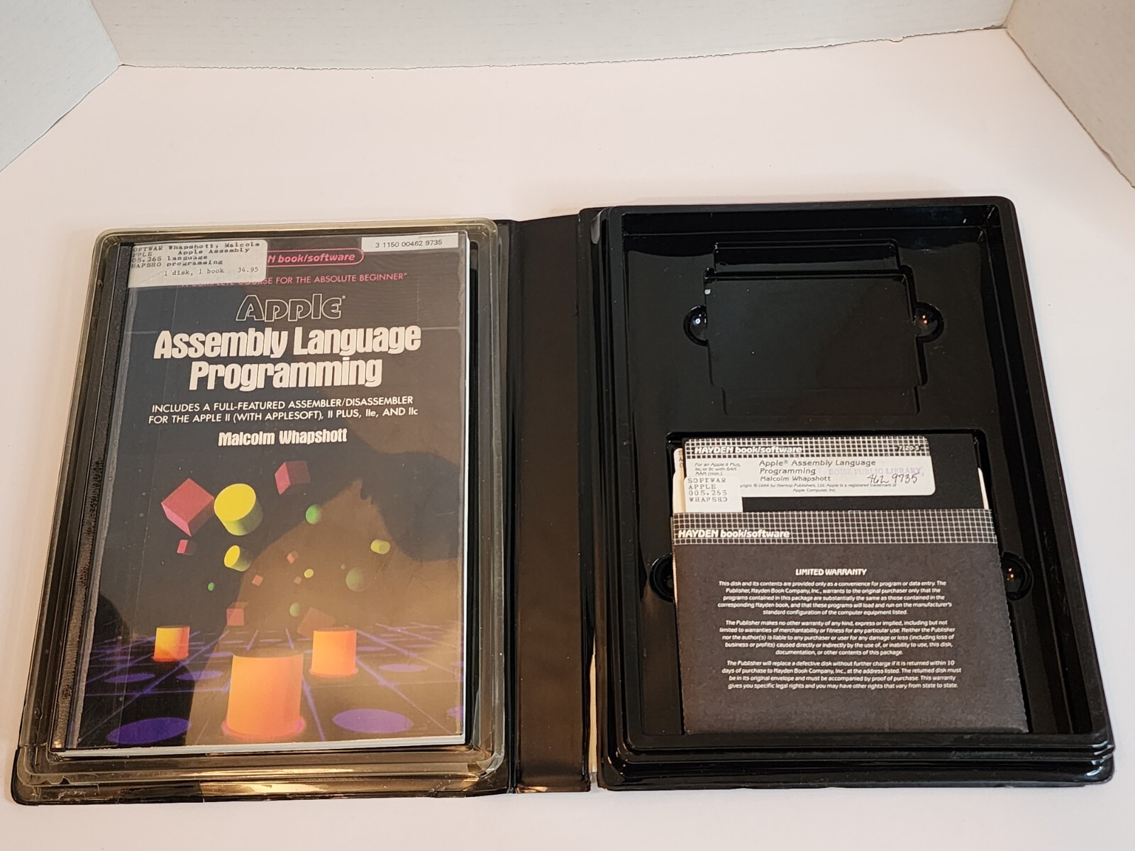 Apple Vintage 1984-Assembly Language Programming-Malcom Whapshott-W/Case & Disc