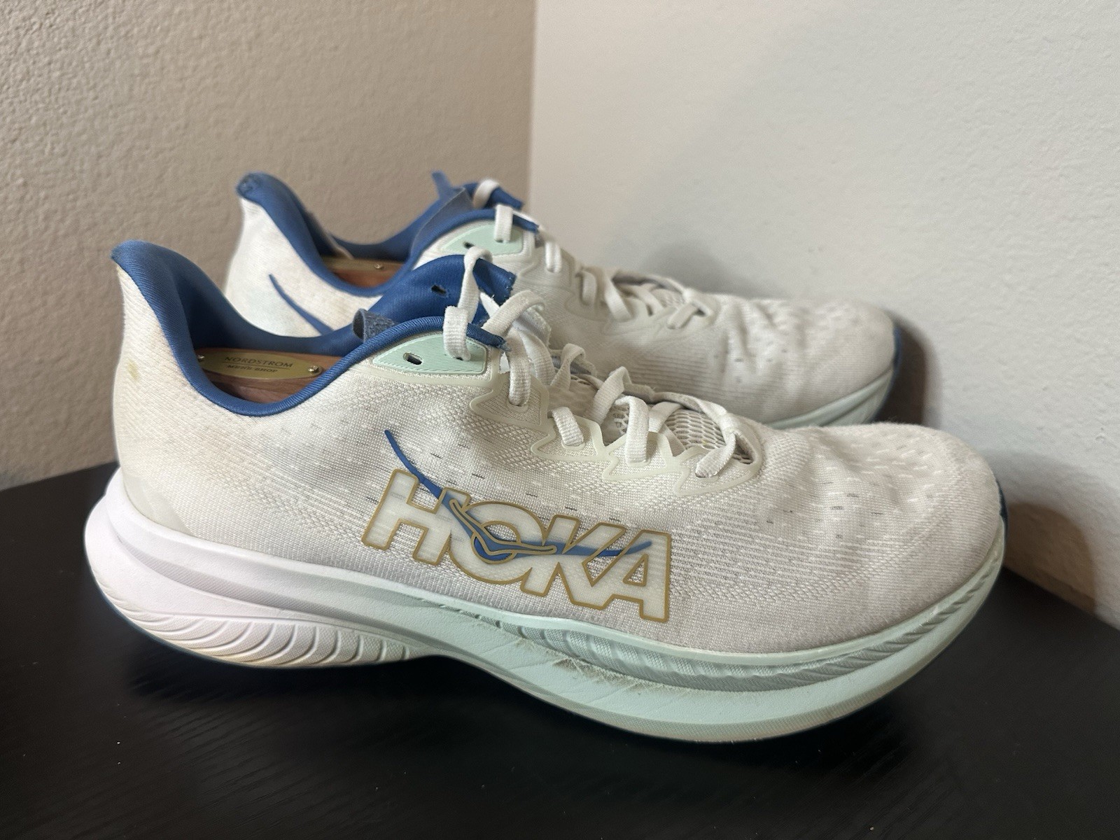 Hoka One Mach 6 Running Shoes Frost Gold 1147790-FTG Men Size 12 D