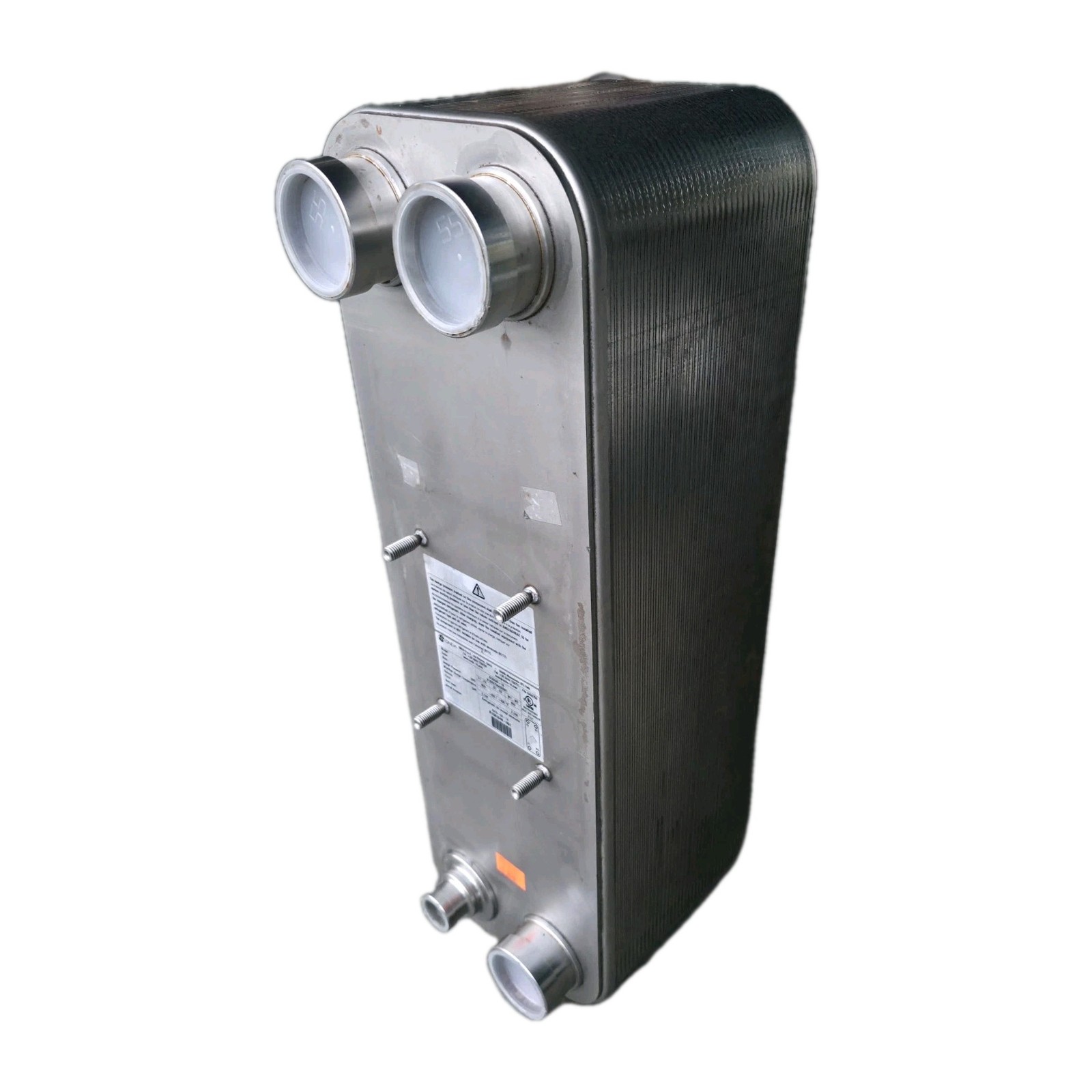 Onda Brazed Plate Heat Exchanger Commercial Stainless Steel New S182 HD-72 R-404