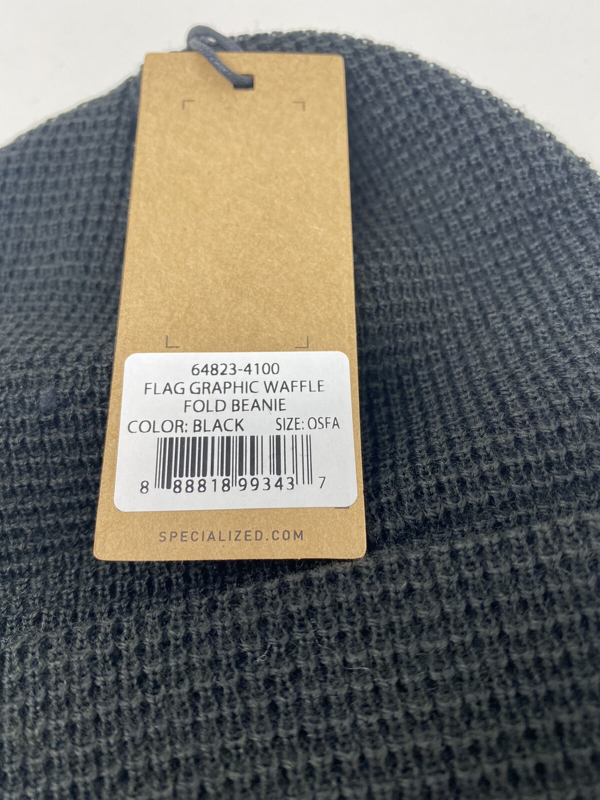 Specialized Bikes Flag Graphic Waffle Fold Beanie - ONE SIZE - NEW WITH TAGS