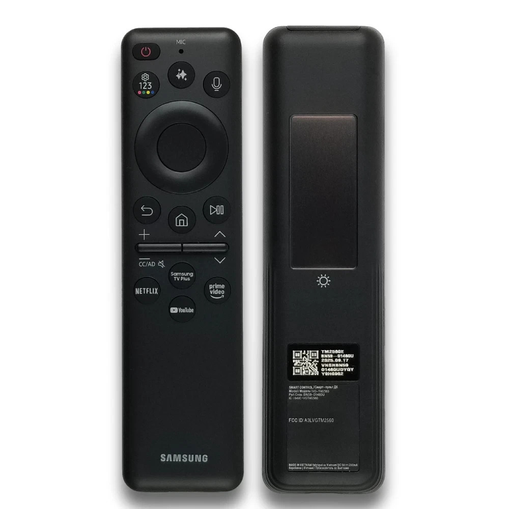 Original Samsung Solar Remote BN59-01480U TM2560E QN90F S95F DU8000 DU9000 TVs