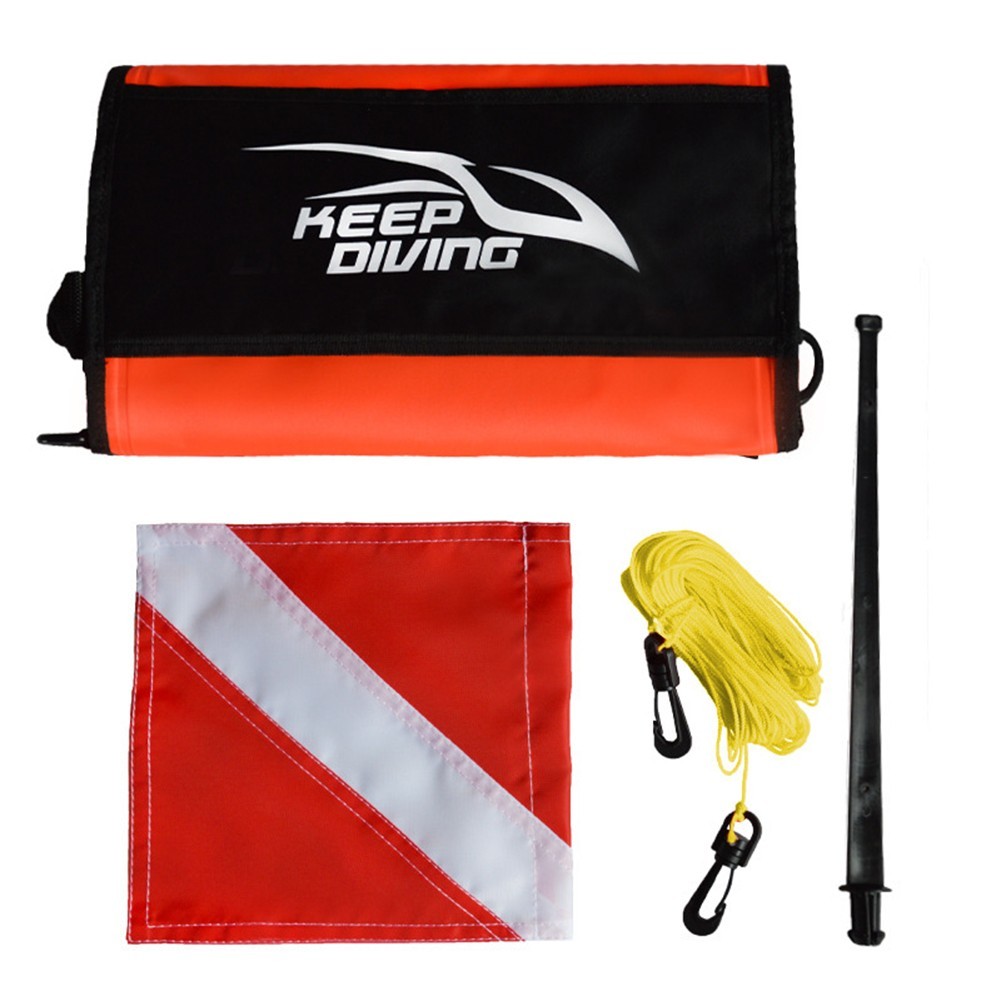 Secure Your Tools with Triple Stickered Spearfishing Float Bright and Reliable