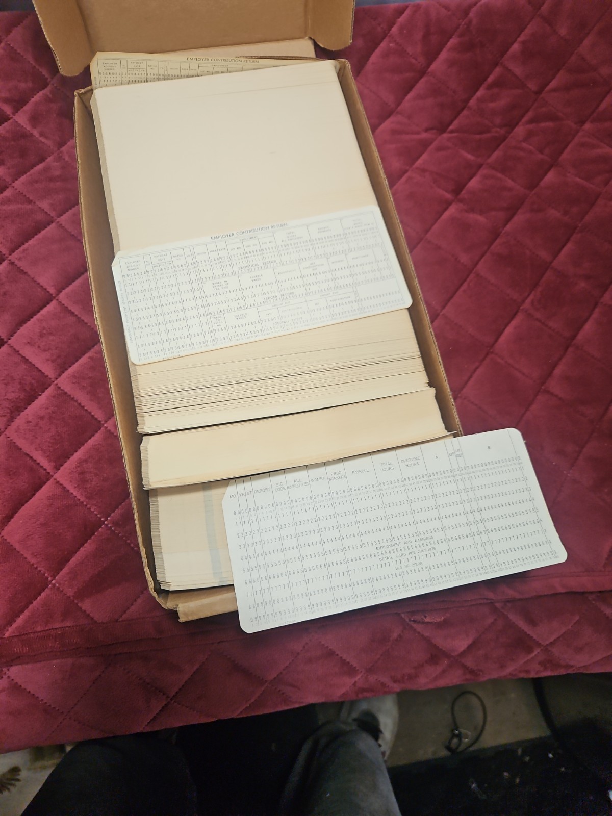 Vintage IBM 80-Column Punch Cards Lot of 1600+ Unpunched NOS 1976 BLS & Custom