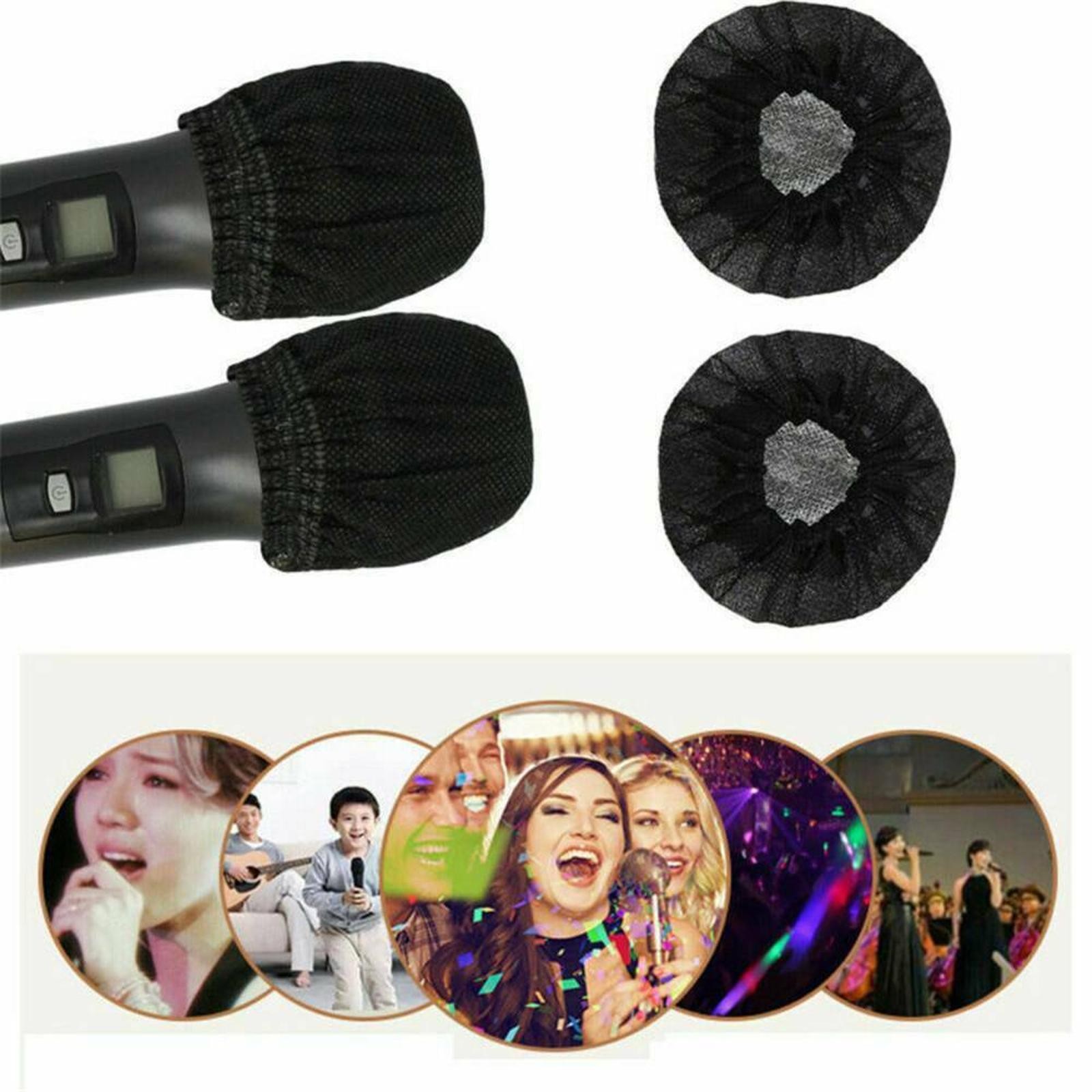 100Pack Microphone Pop Filter Hygiene Cover Odor Removal Disposable Mike Sponge