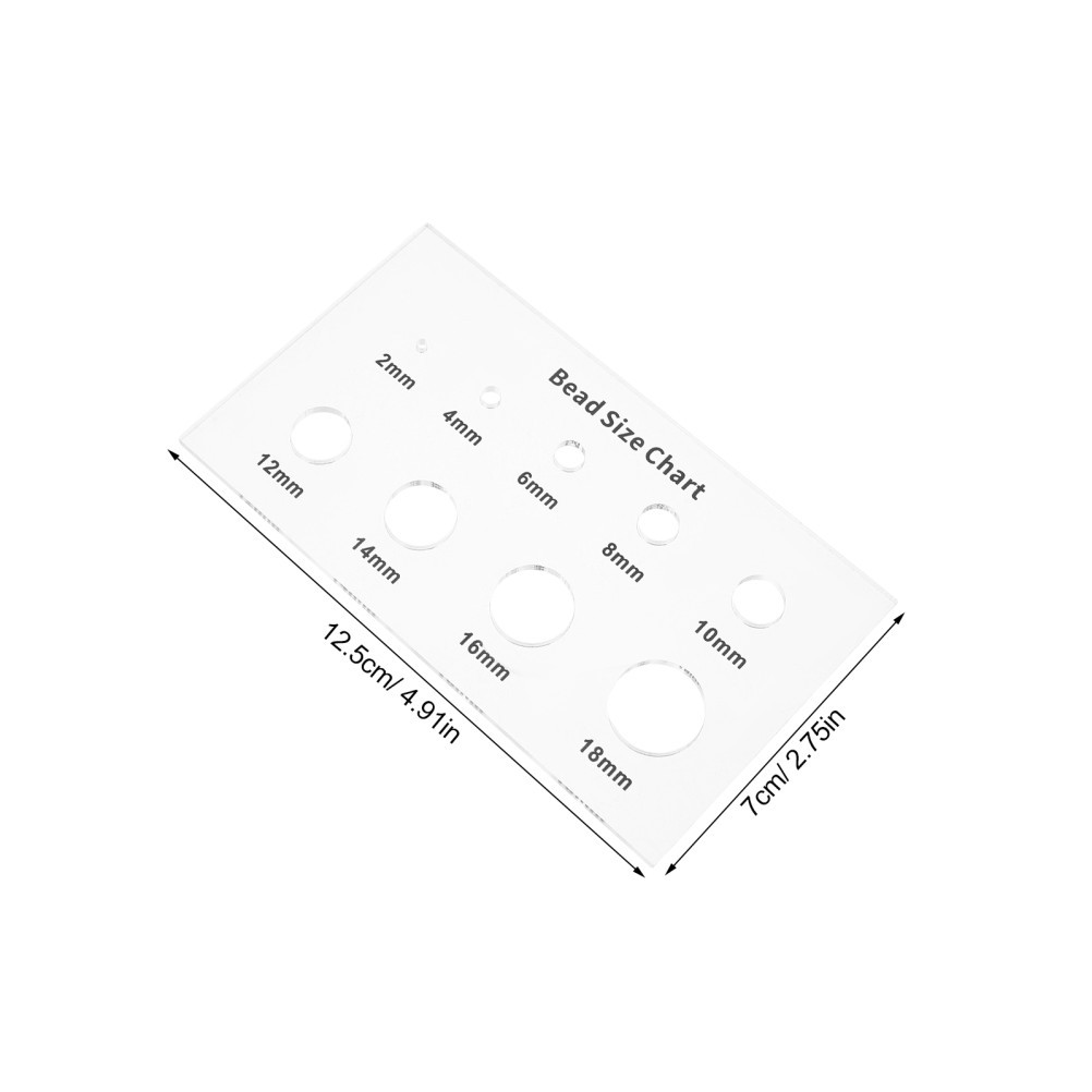 Bead Measuring Tool for Round Objects Reference Guide Measurement