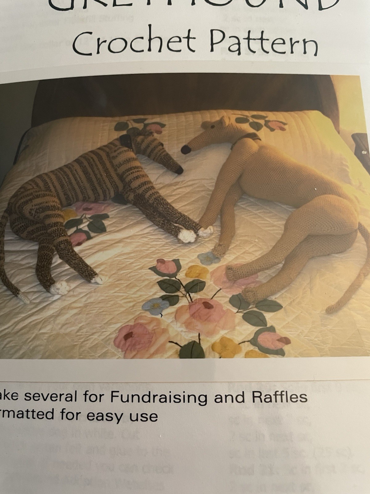Life Size Greyhound Crochet Pattern