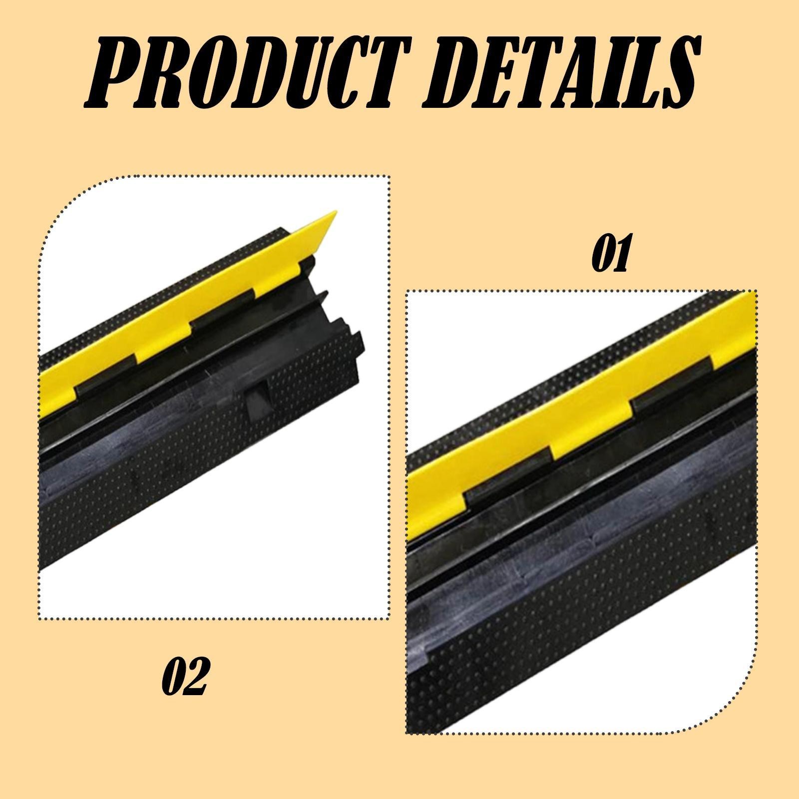 Cable Protector Ramp Driveway Hose Cable Ramp Protective Cover for Workshop