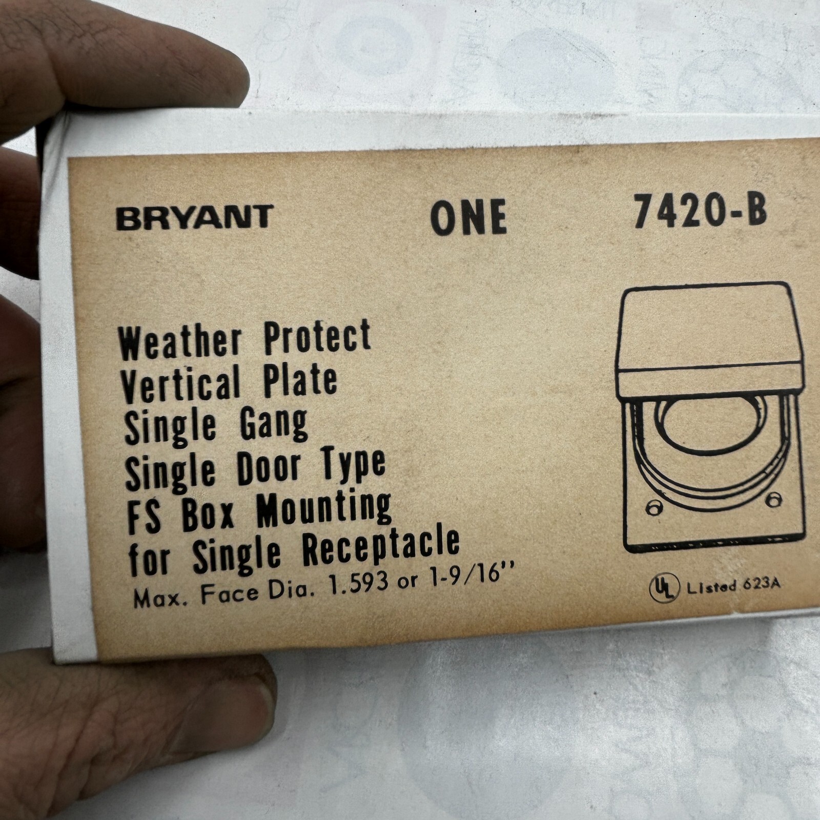 Bryant NSB 7420-B Wallplates and Switch Accessories EA ⭐