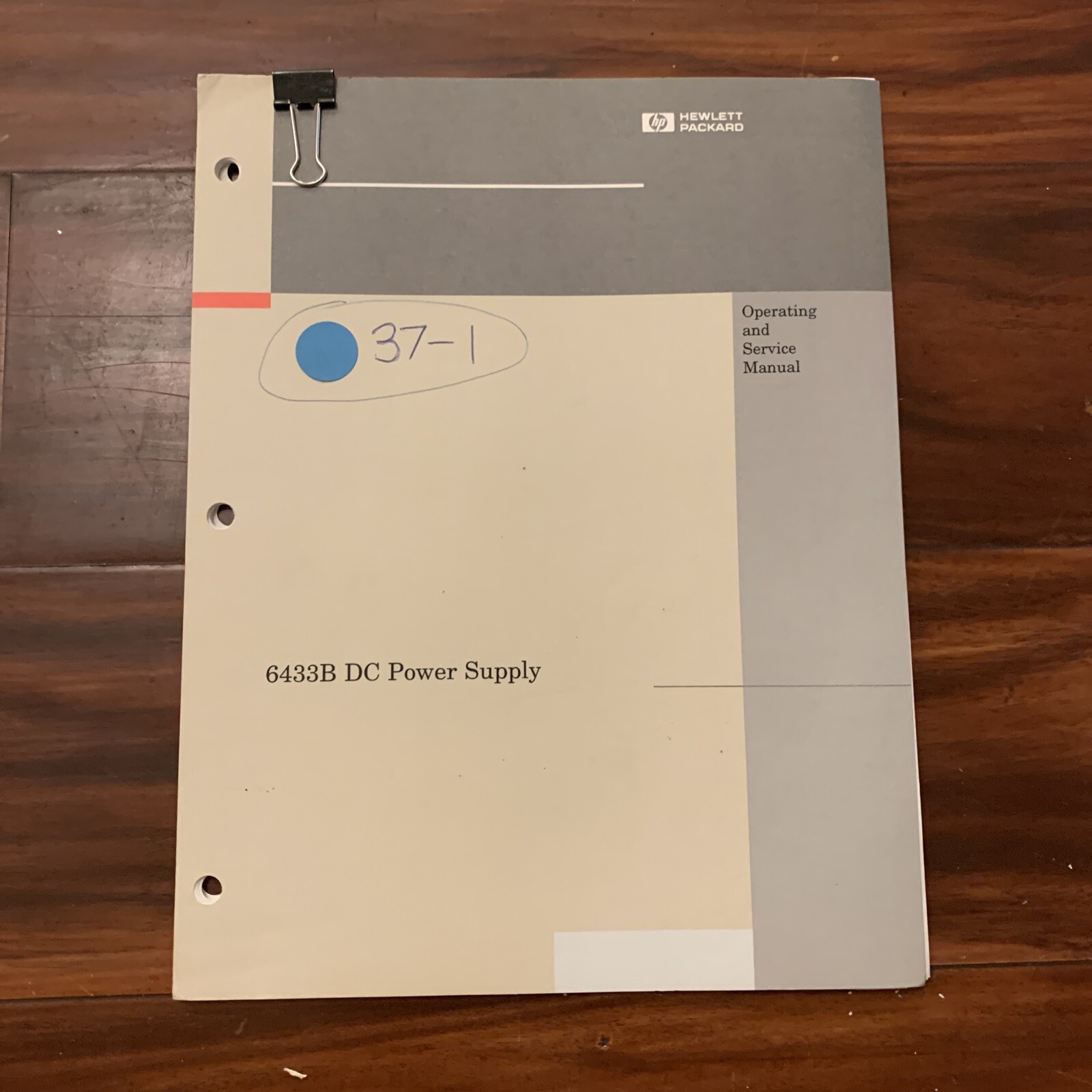 HP 6433B DC Power Supply  & Service Manual 6433B