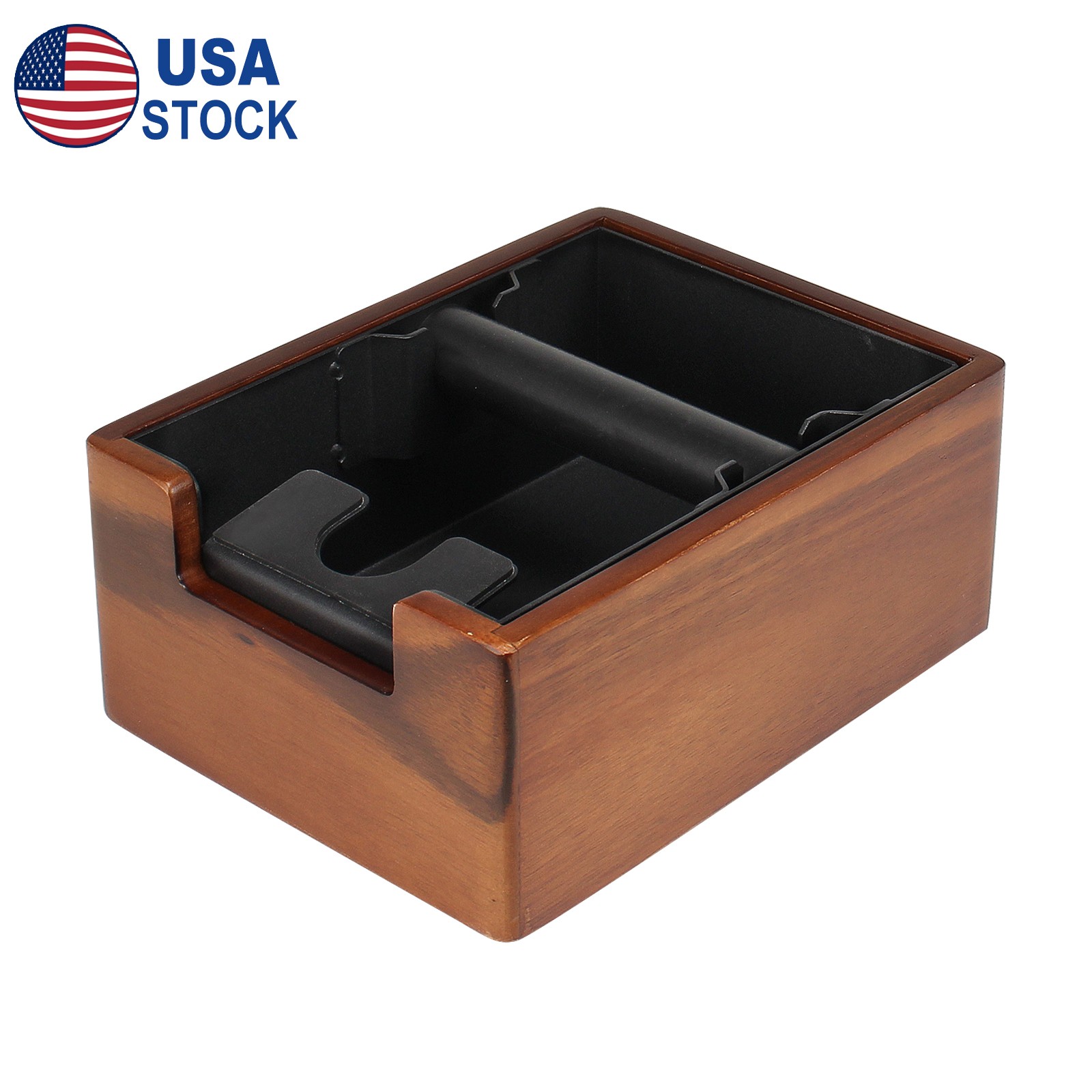 Coffee Knock Box Tamping Station Knocking Bar Espresso Powder Dump Bin Non-Slip
