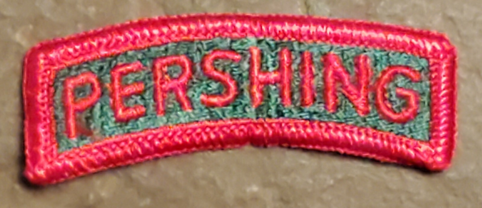 US ARMY PERSHING TAB ROCKER ARC SSI COLOR - For 56th FA BRIGADE PATCH 2.25" NOS!